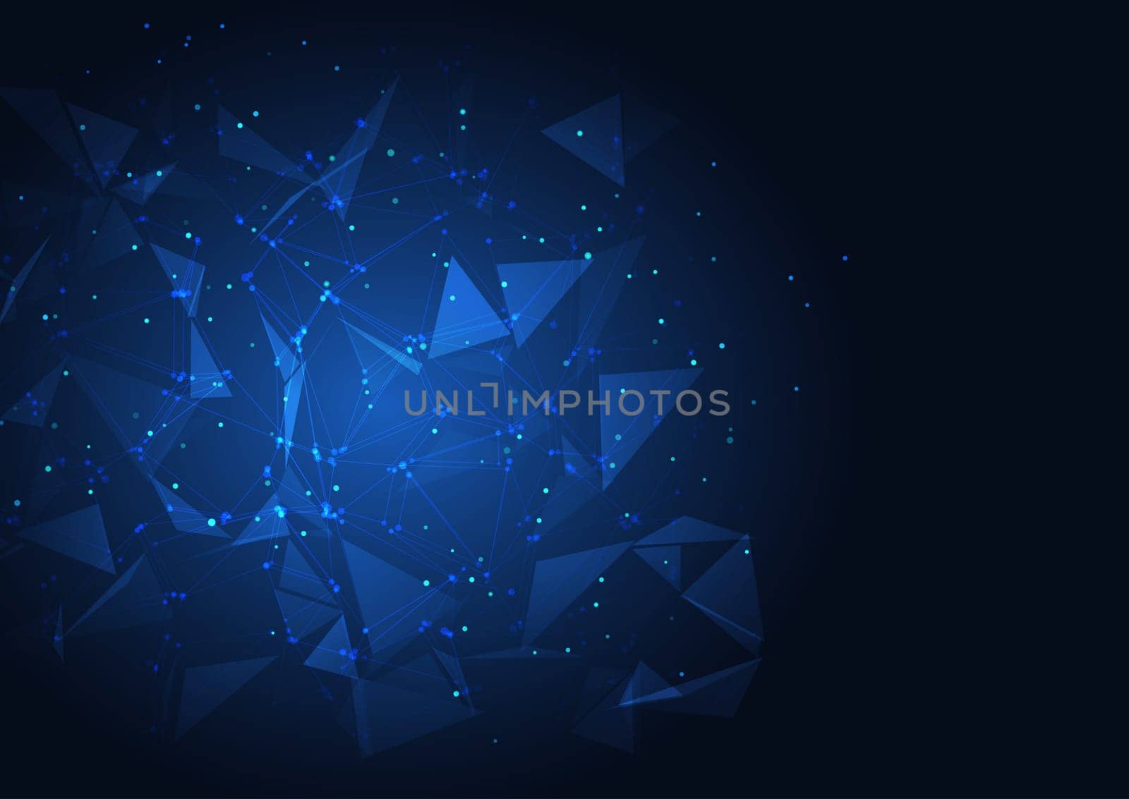 Abstract background with a techno modern low poly design