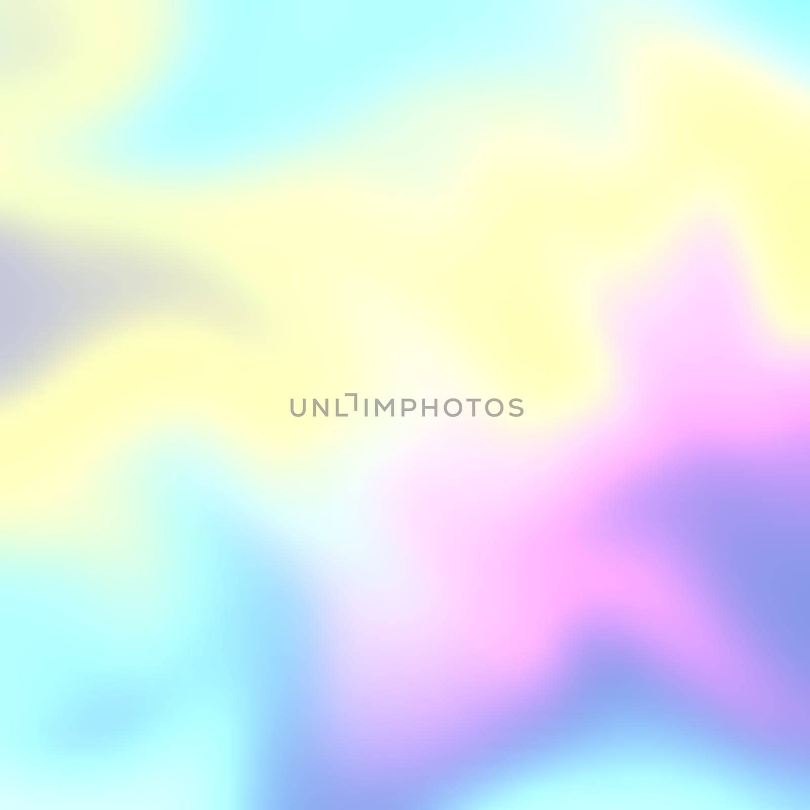 Unicorn themed holographic style pastel background