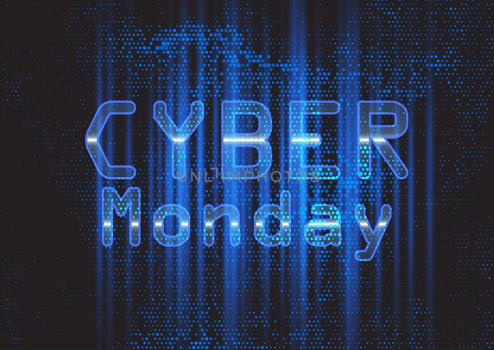 Modern techno Cyber Monday design background