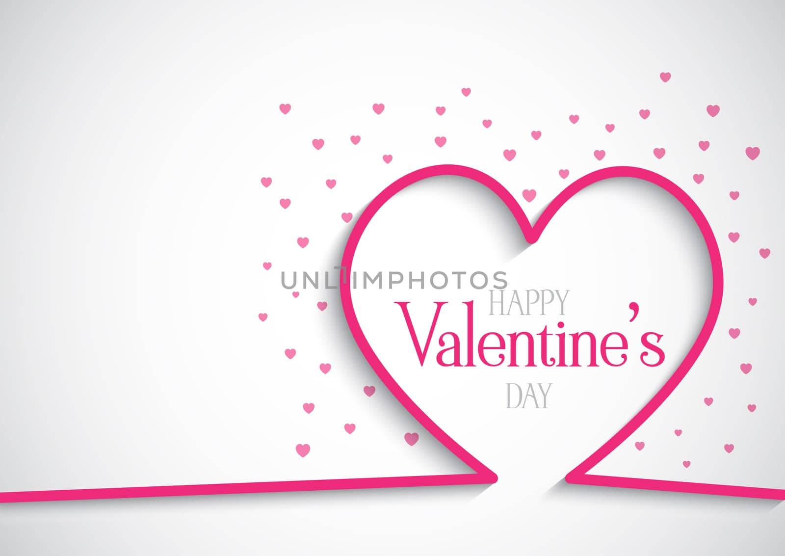 Valentine's Day background with hearts