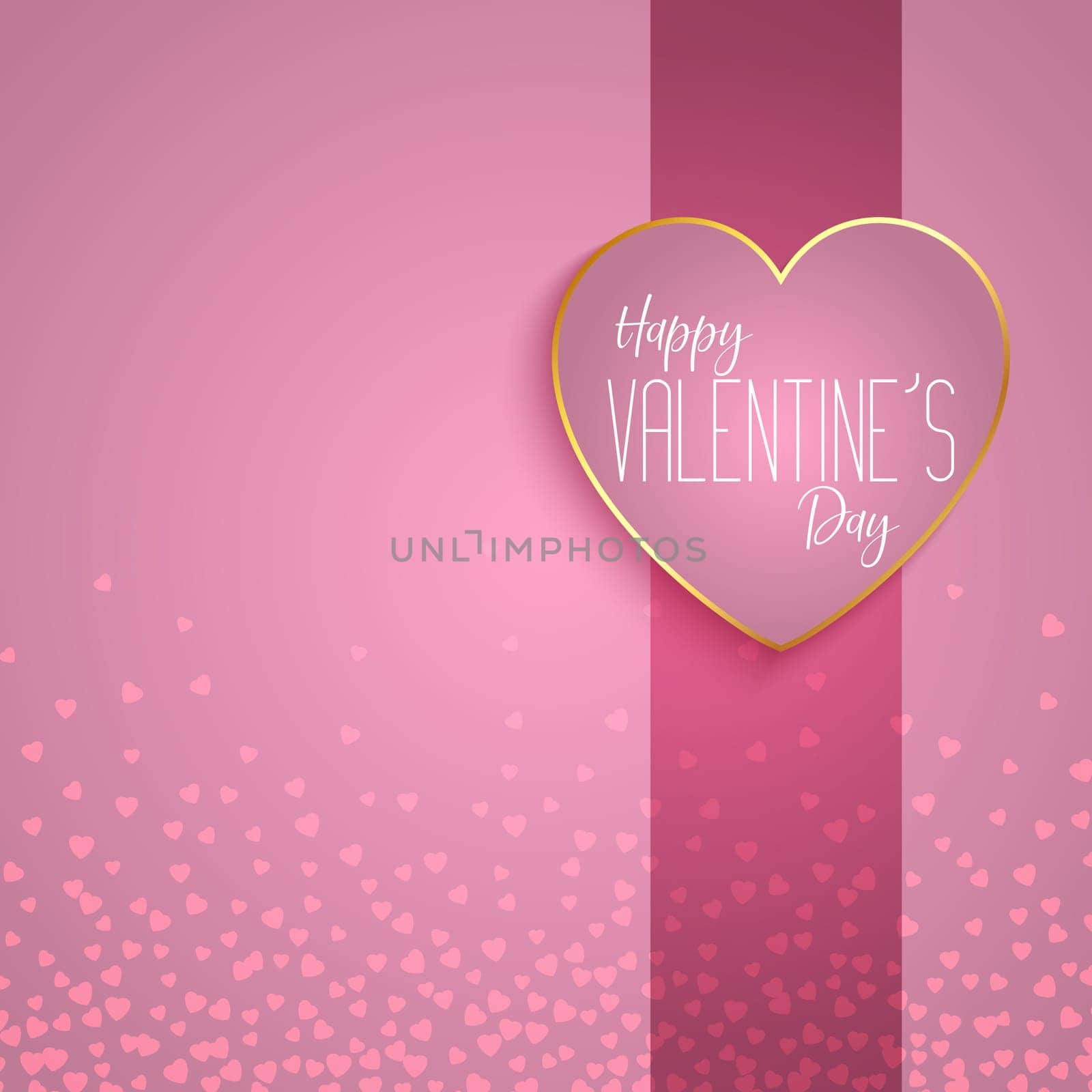 Valentine's Day background with hearts design