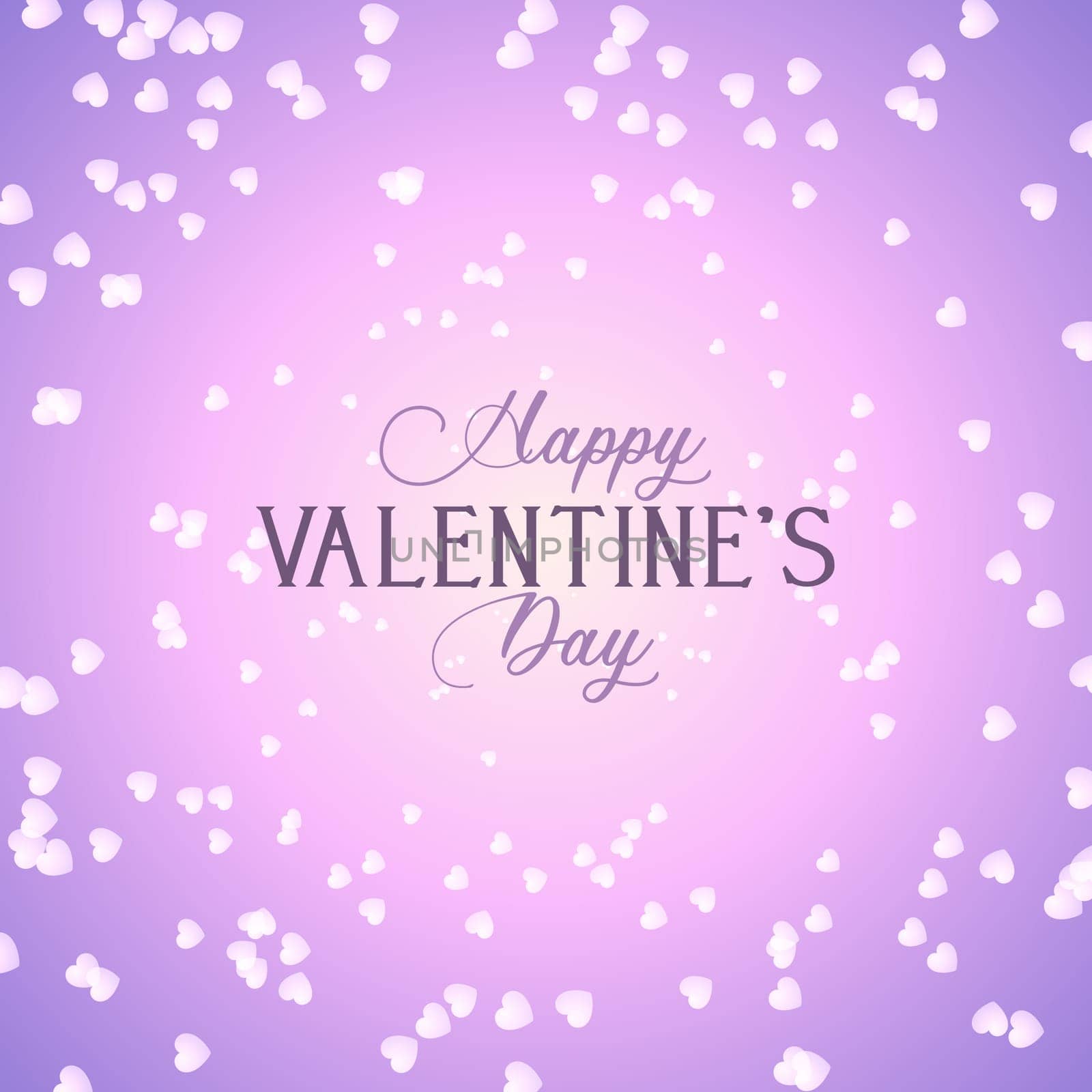 Valentines Day background with pink hearts design