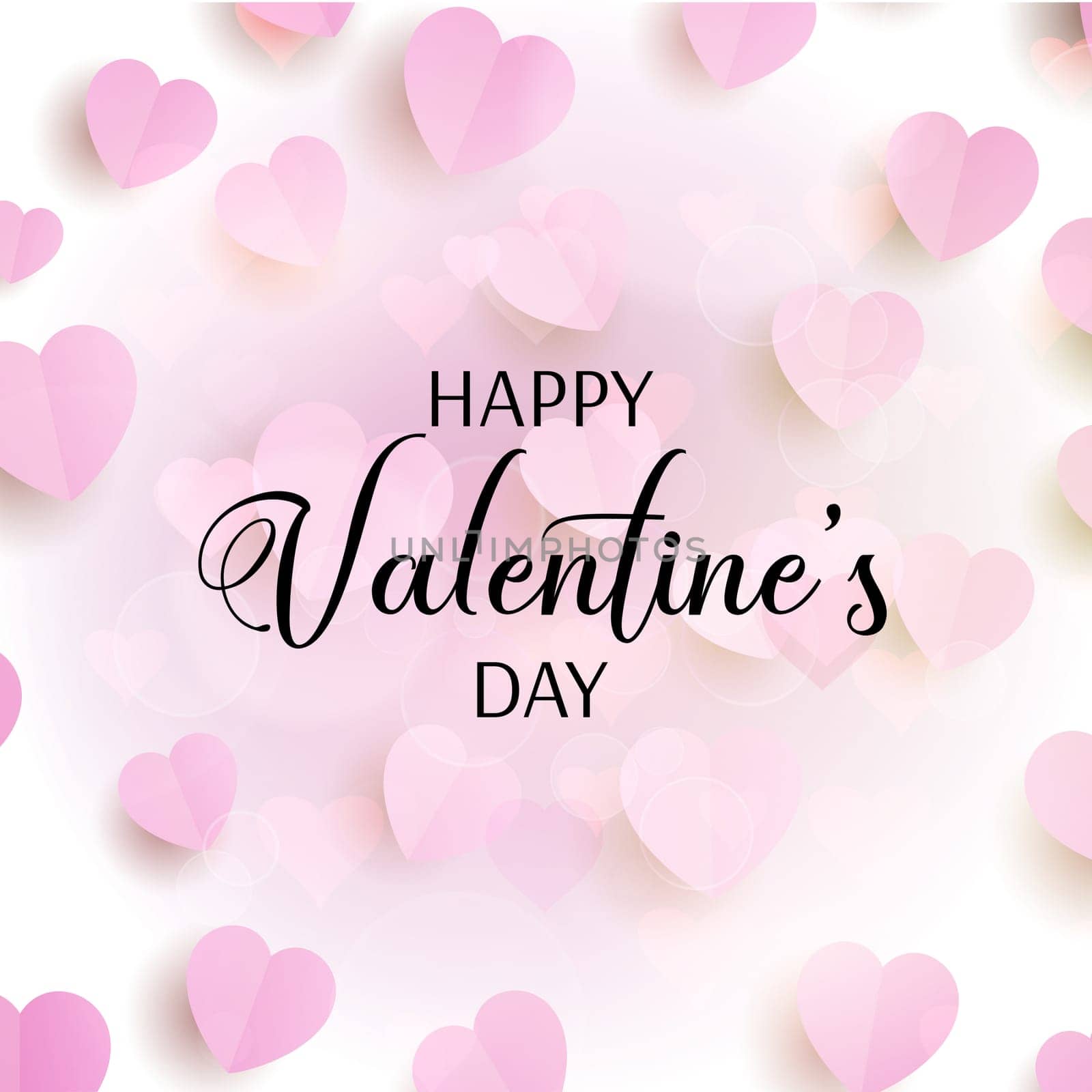Valentine's Day background with hearts design