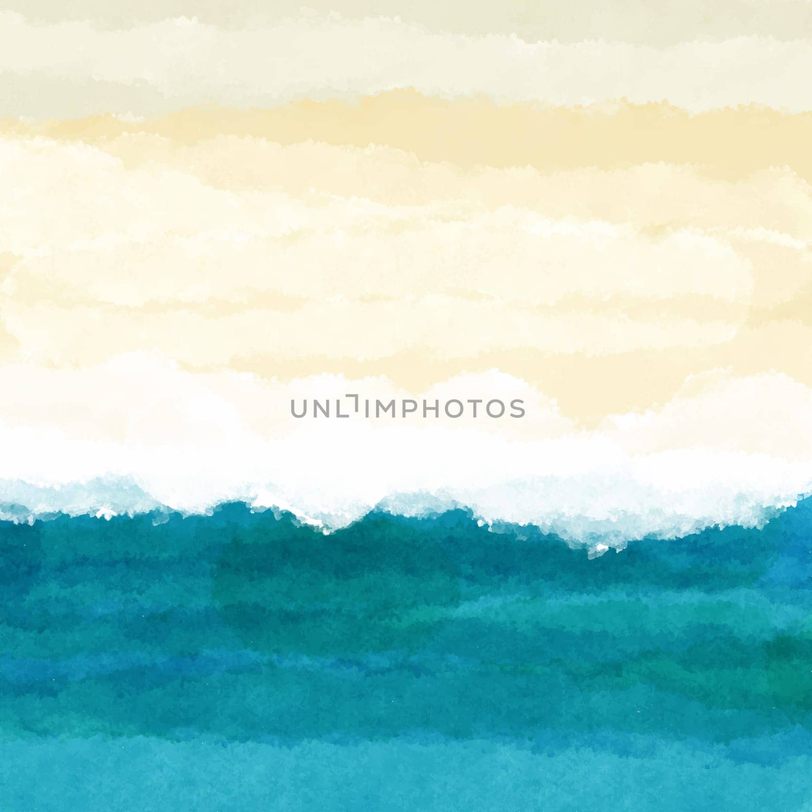 Abstract watercolour beach themed background