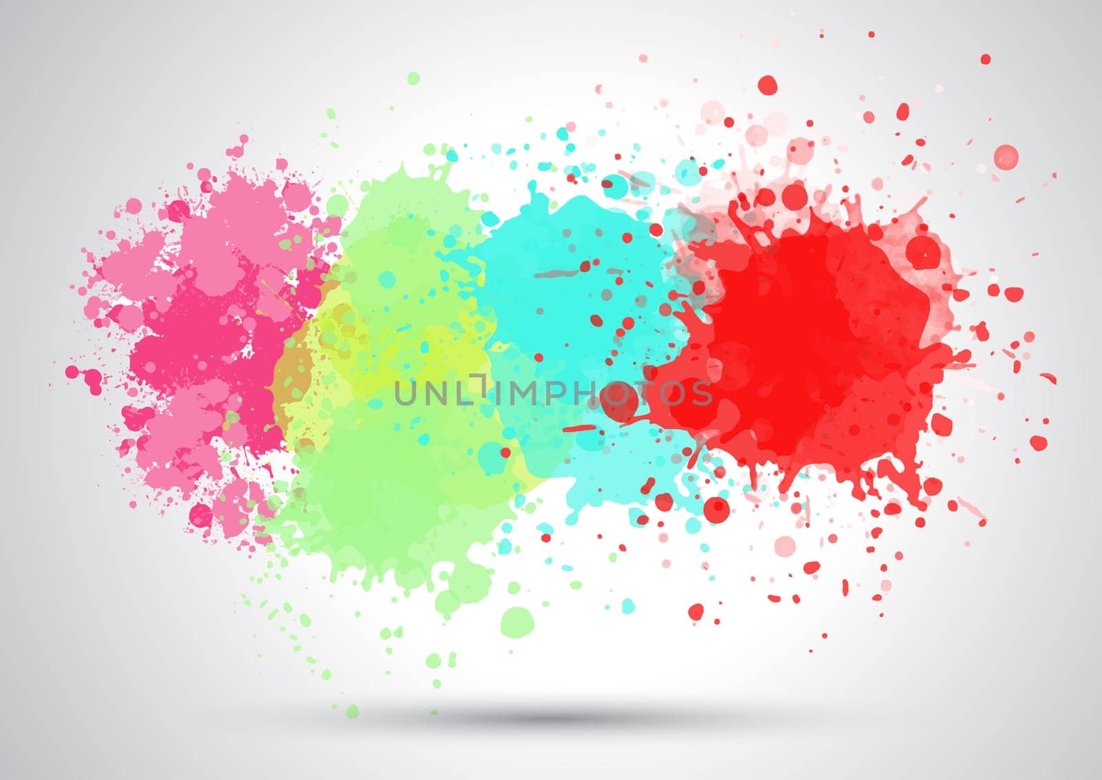 Abstract background with a watercolour splatter design