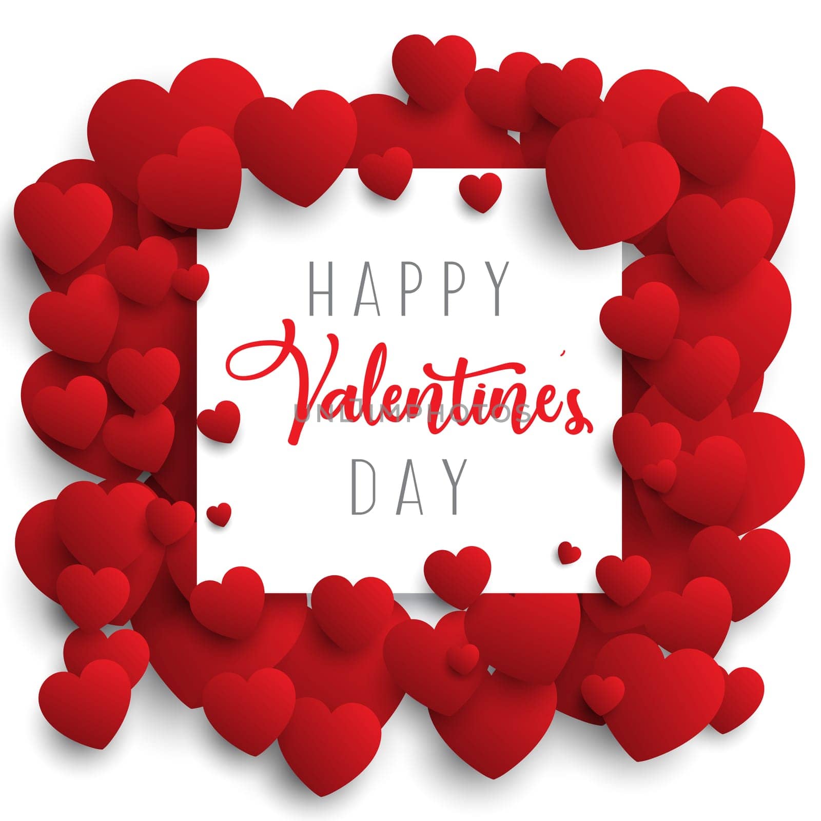 Valentine's Day background with hearts design
