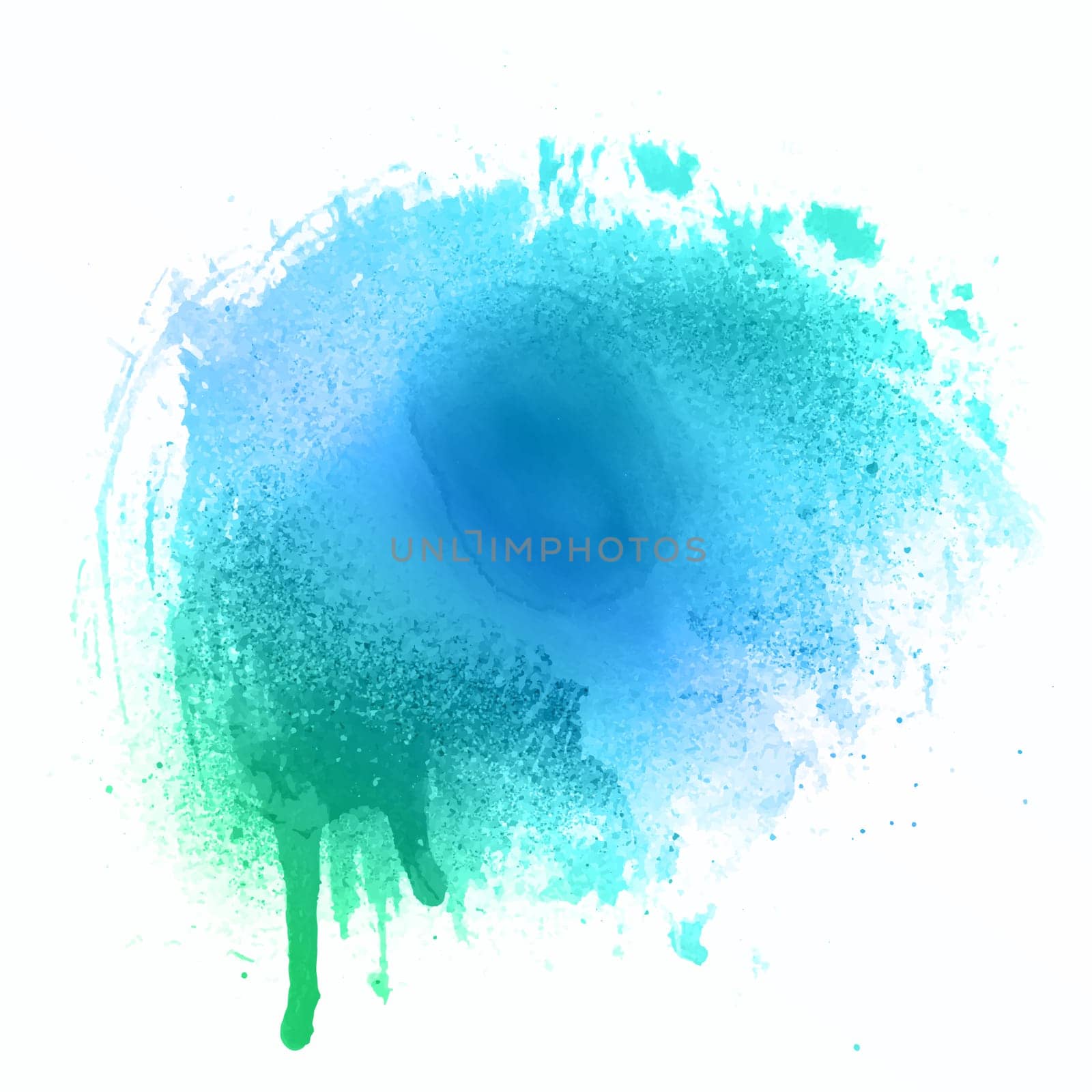 Abstract background with a detailed watercolour splat