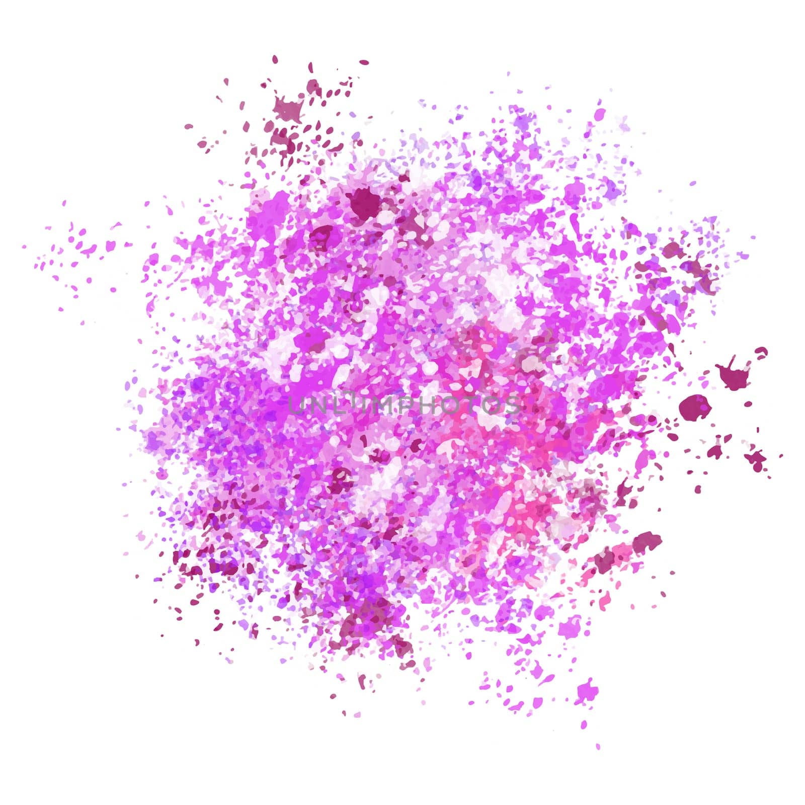 Abstract painted background with a splattered watercolour texture