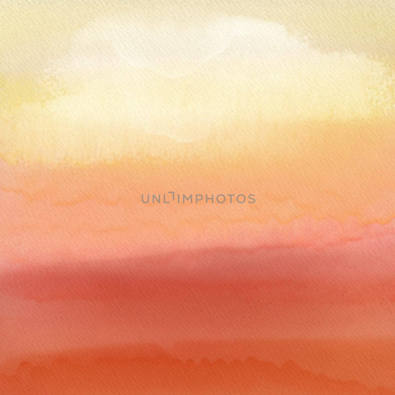 Abstract background with a painted sunset watercolour texture