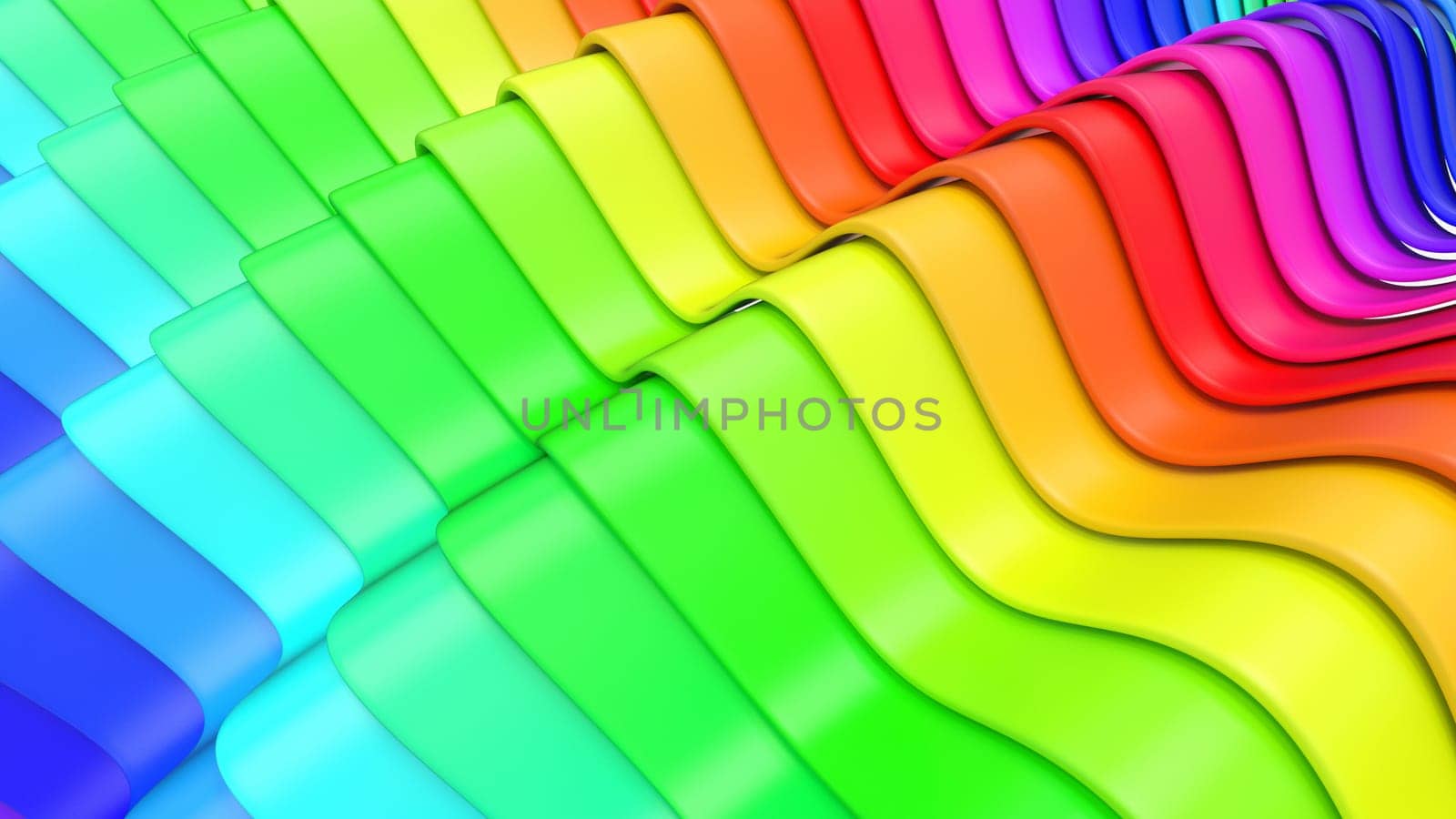 Render of 3D Geometric Abstract Background