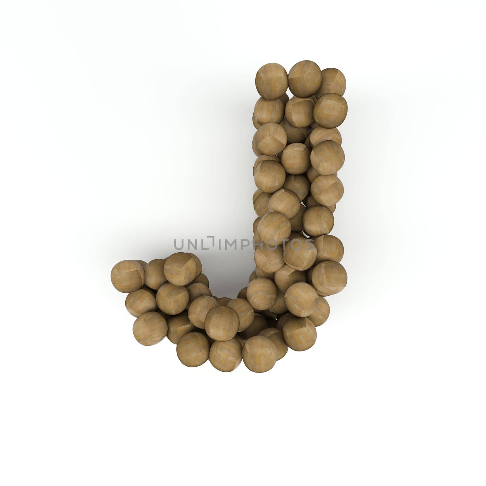 3D Render of  Alphabet Letter