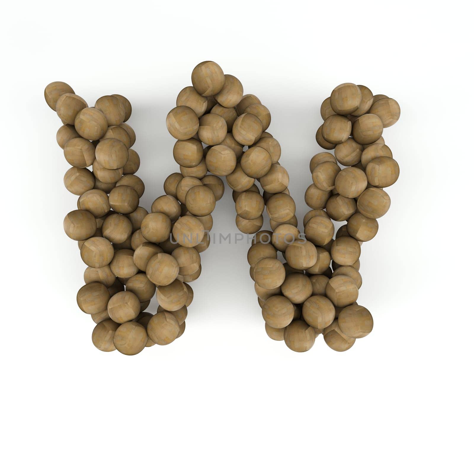 3D Render of  Alphabet Letter