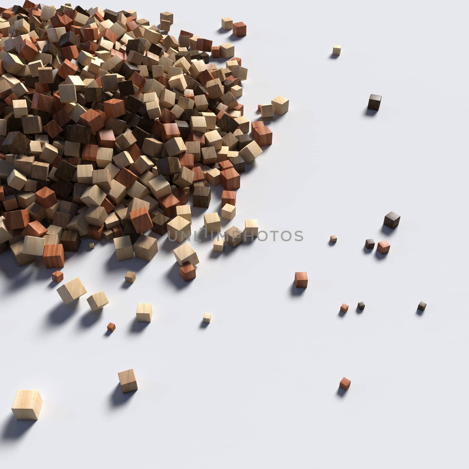 Render of 3D Geometric Abstract Background