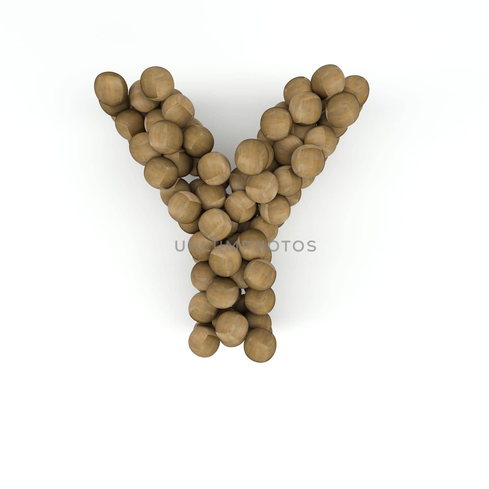 3D Render of  Alphabet Letter