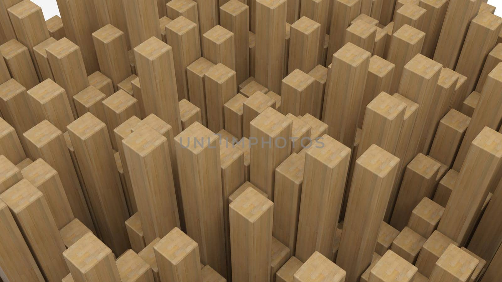 Render of 3D Geometric Abstract Background