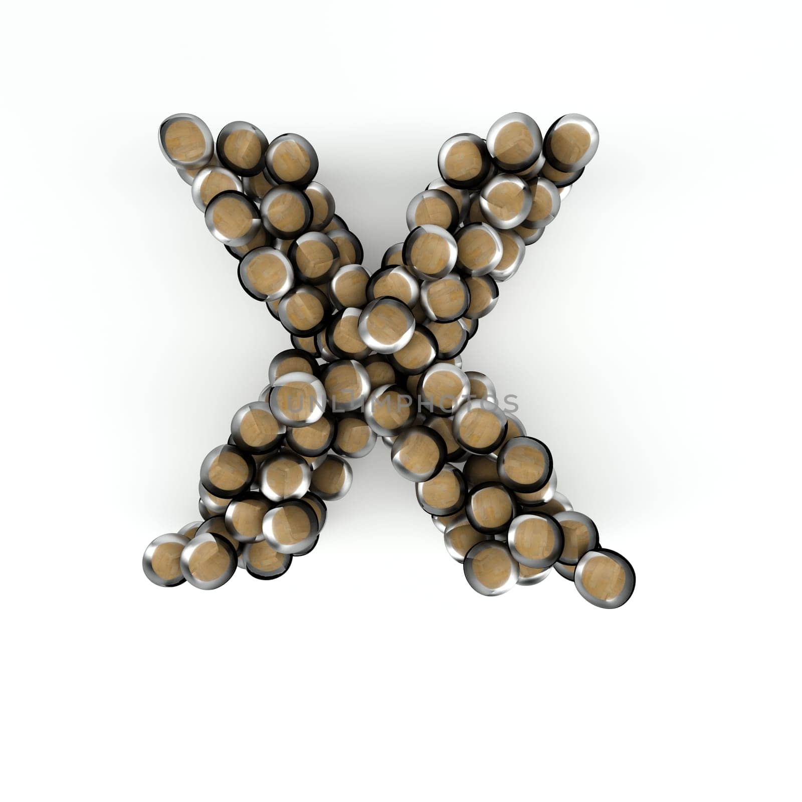 3D Render of  Alphabet Letter