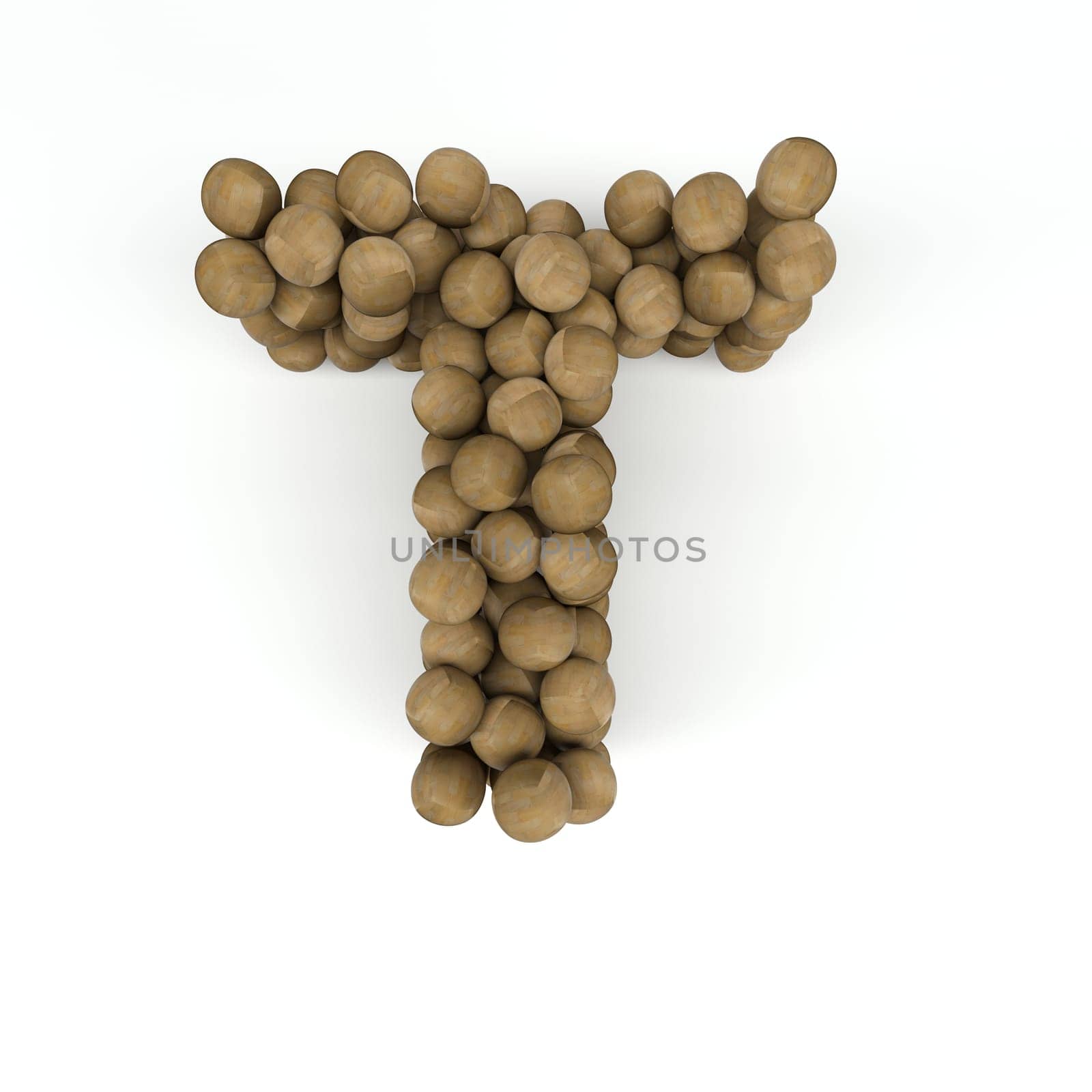 3D Render of  Alphabet Letter