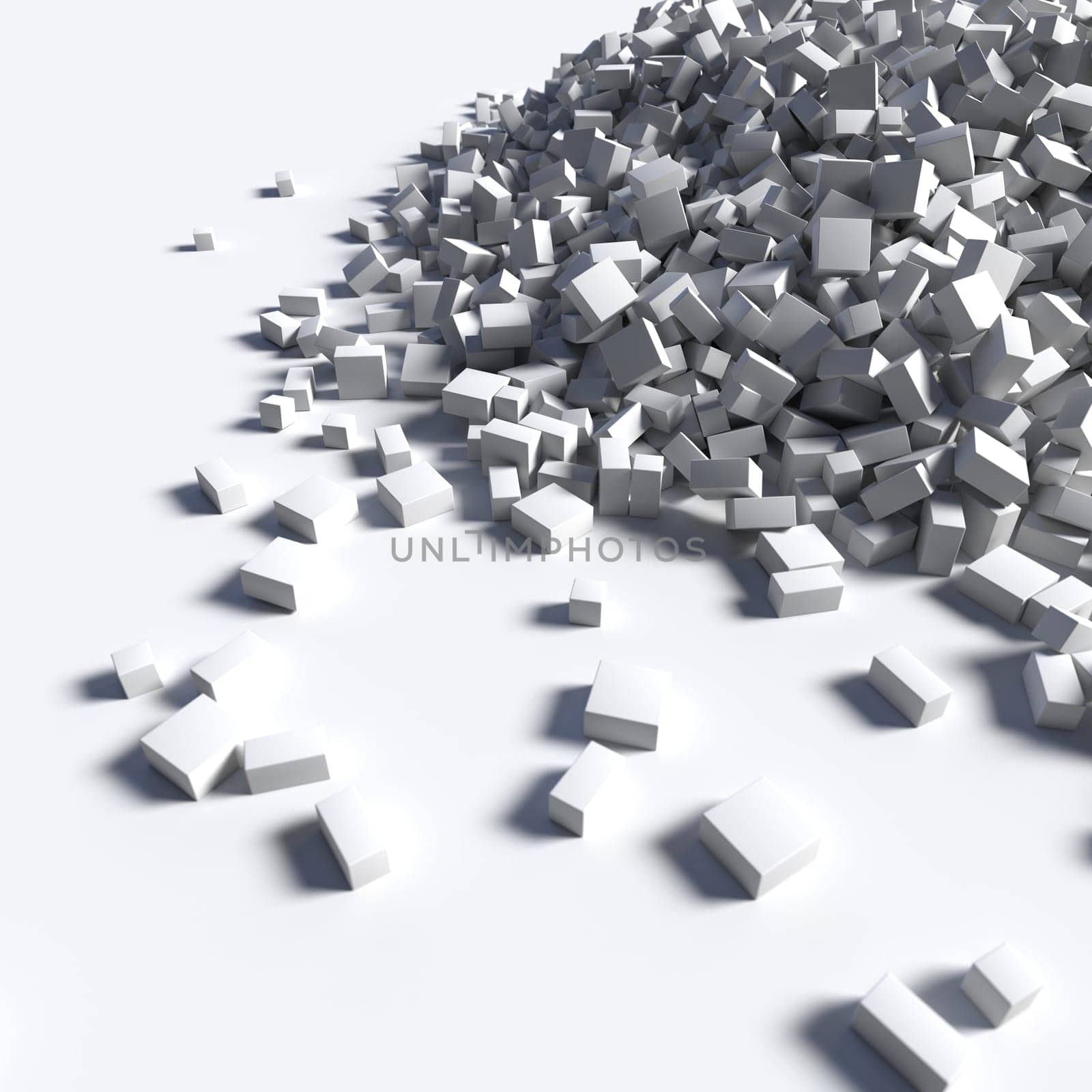 Render of 3D Geometric Abstract Background