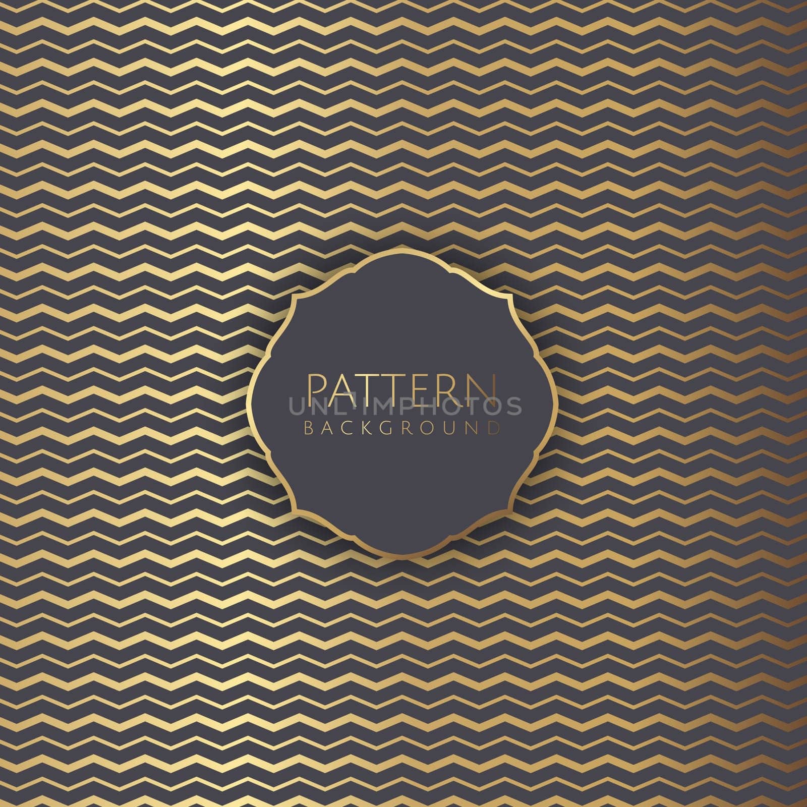 Abstract background with a gold zig zag pattern