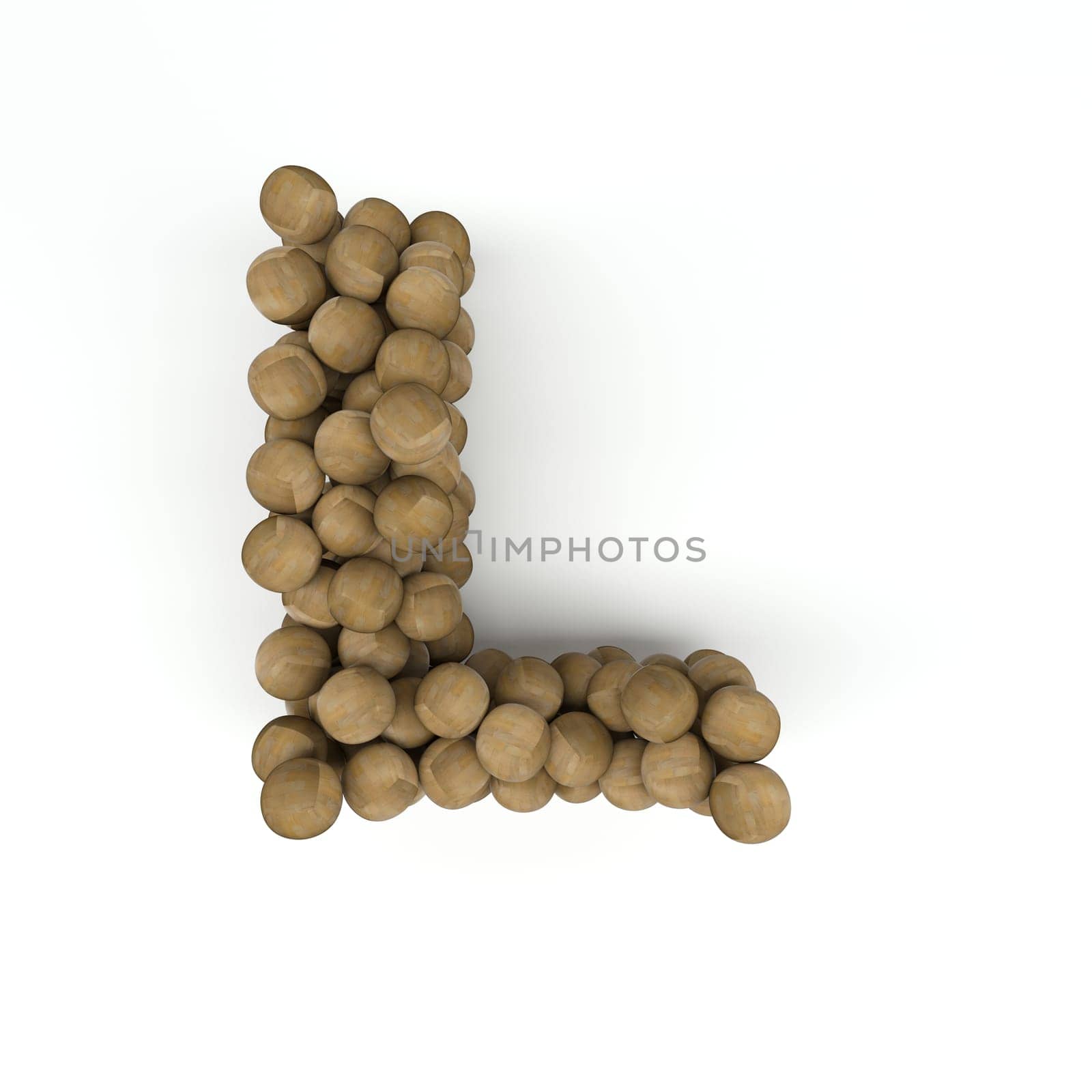 3D Render of  Alphabet Letter