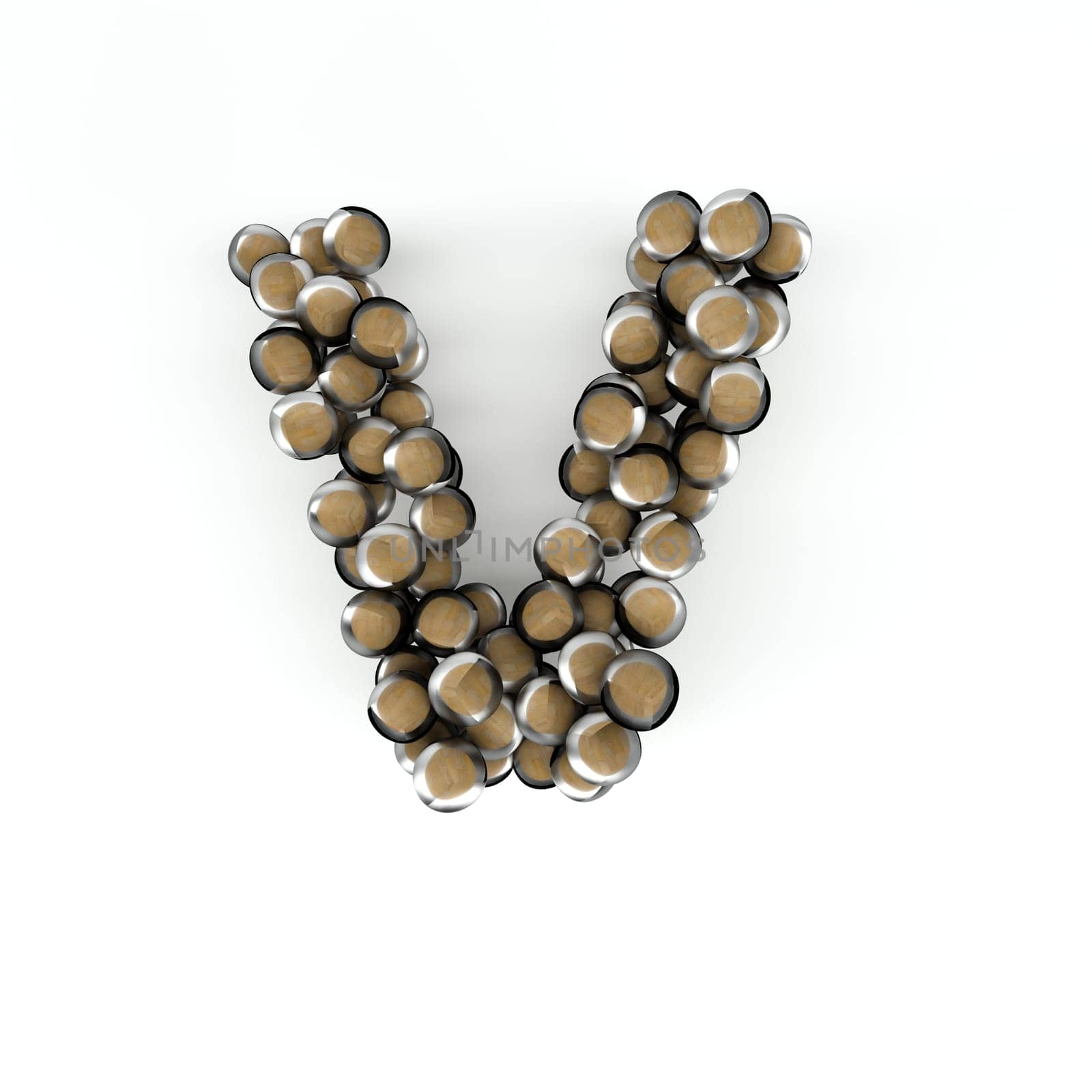 3D Render of  Alphabet Letter