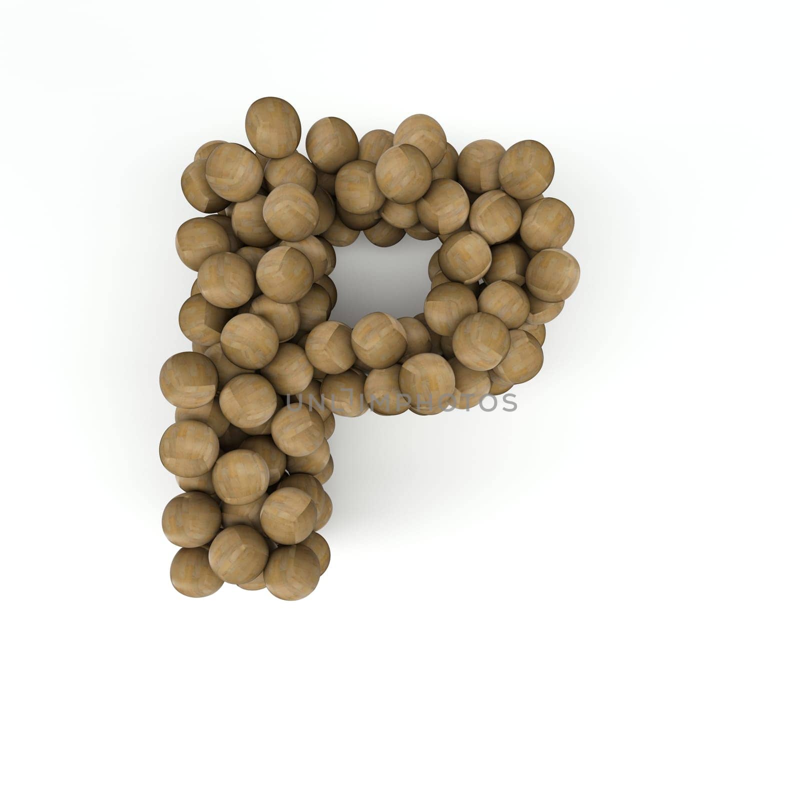3D Render of  Alphabet Letter