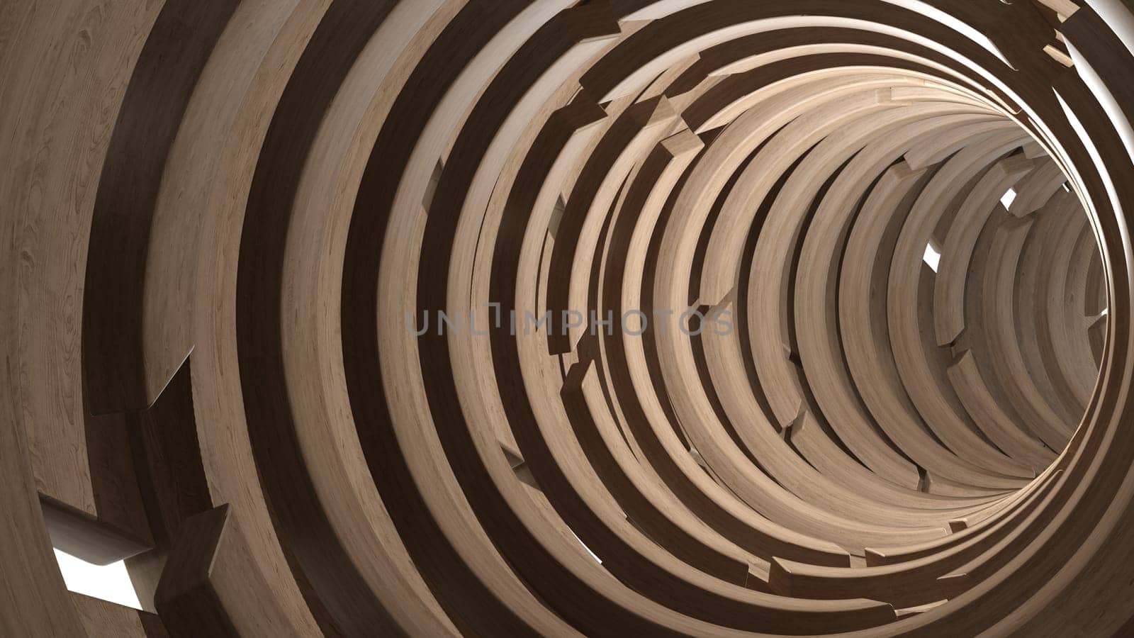 Render of 3D Geometric Abstract Background