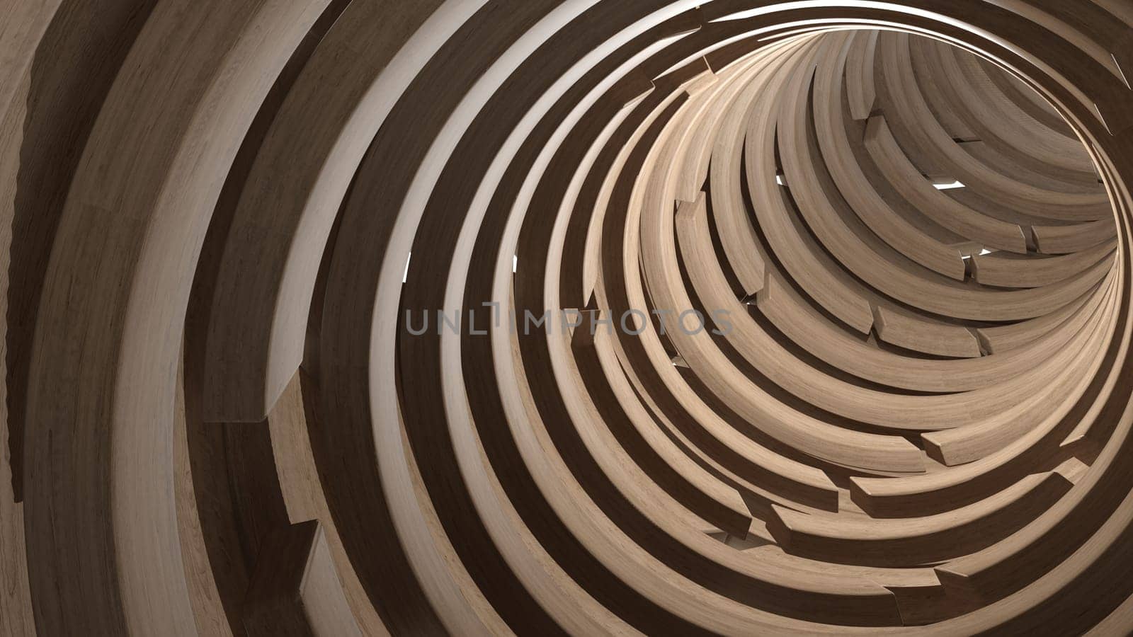 Render of 3D Geometric Abstract Background