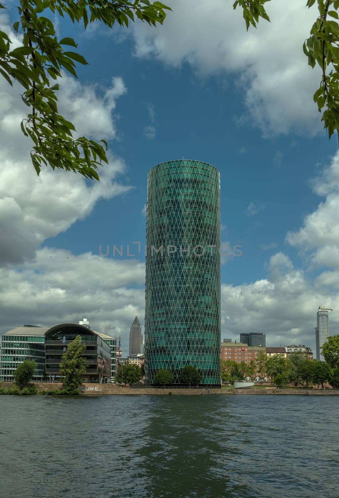 Westhafen Tower and private apartments in Frankfurt, Germany