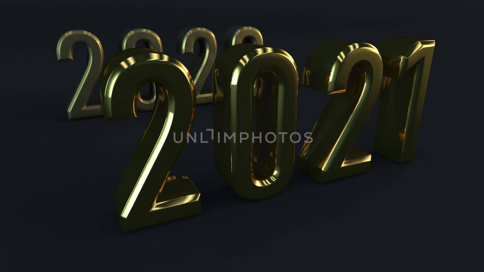 Happy New Year background with numbers design
