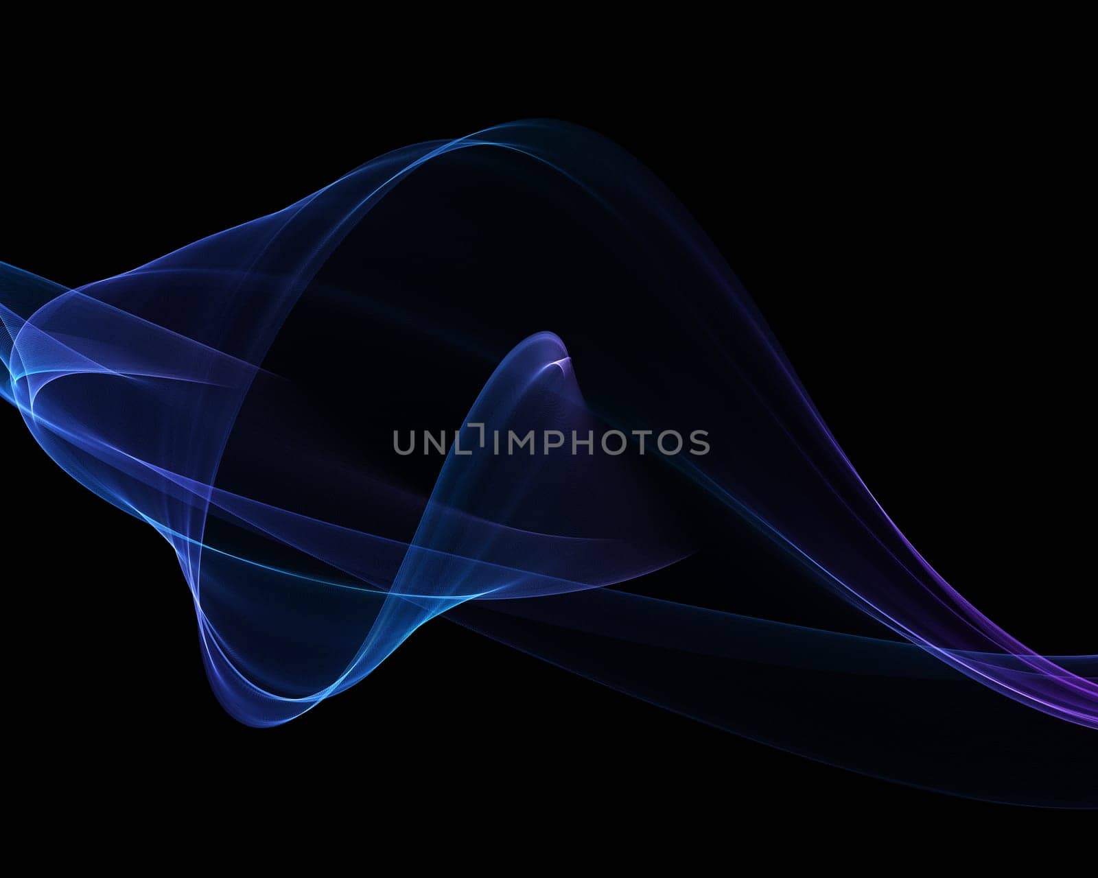 3D abstract background with flowing lines