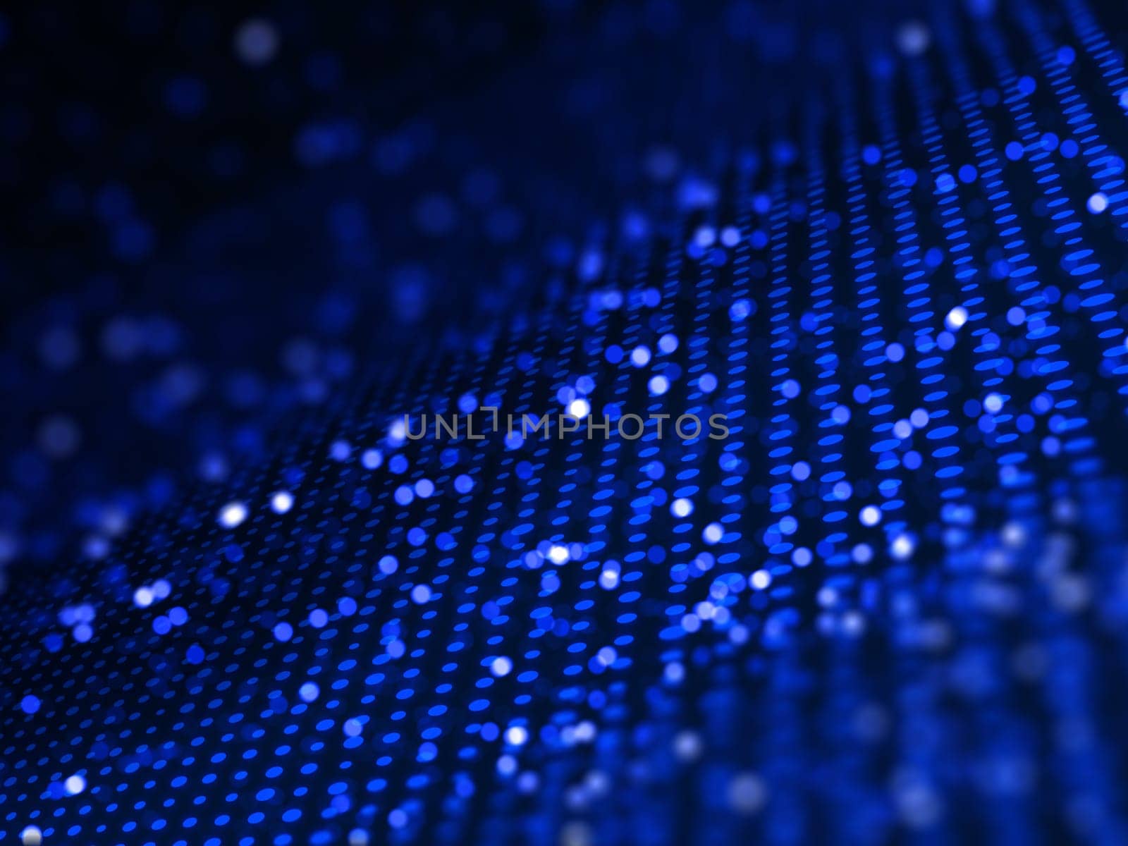 3D render of a digital technology background with abstract dots