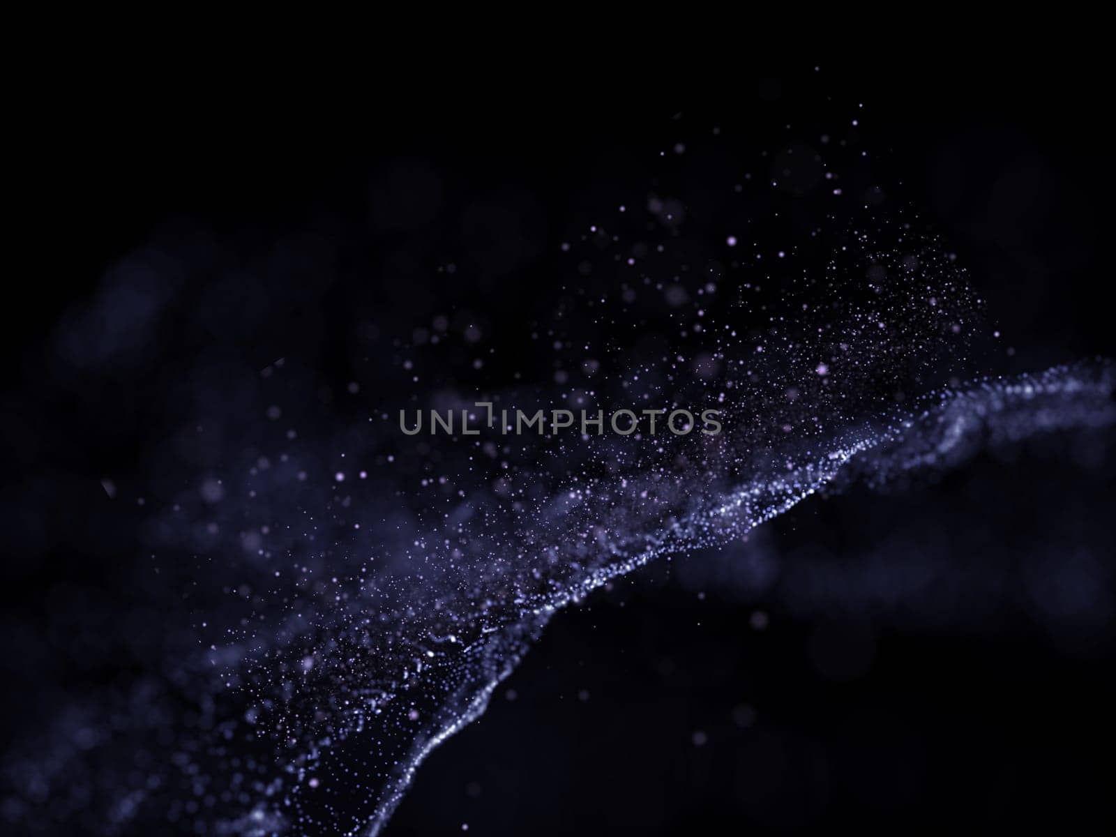 3D render of a futuristic background with particle design