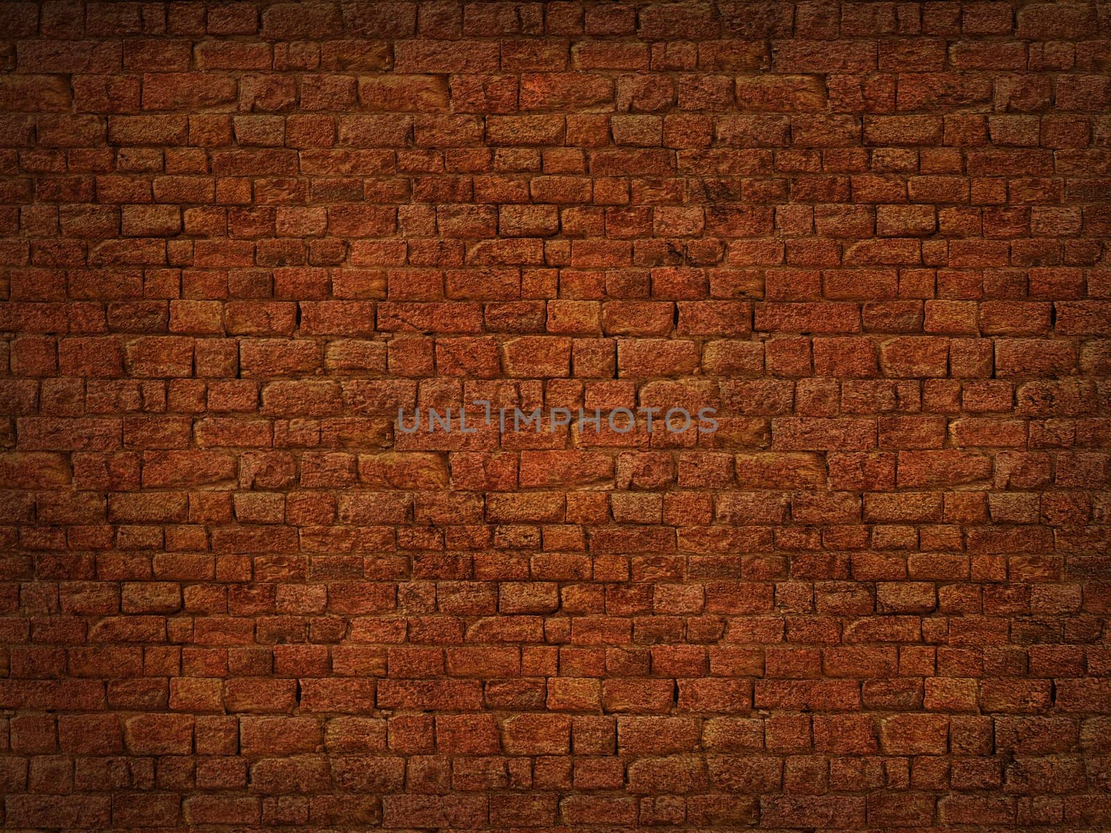 3D render of a grunge brick wall texture