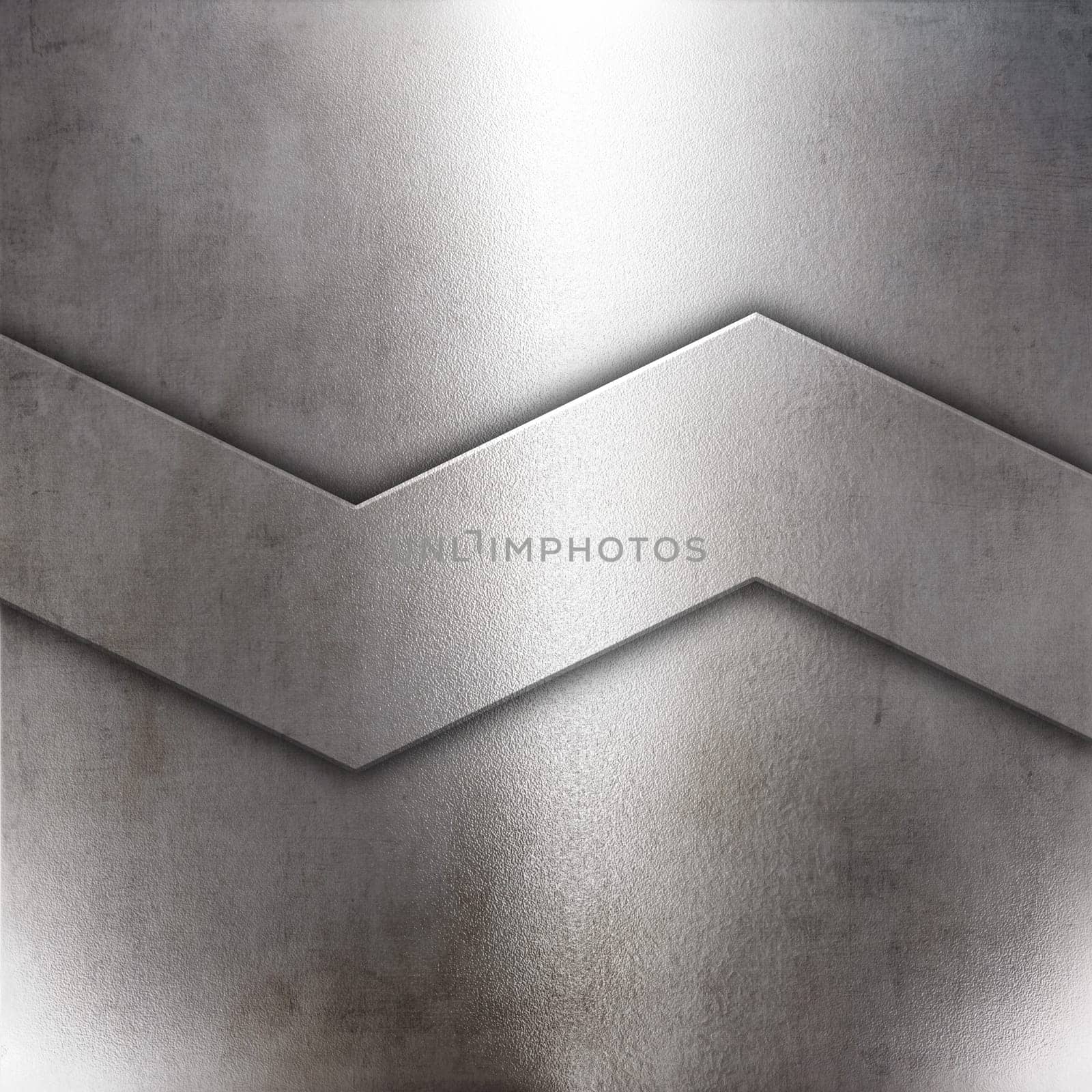 3D render of a grunge style metal plate background