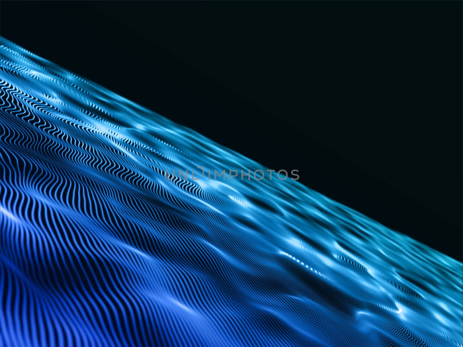 3D render of a modern background with abstract flow design