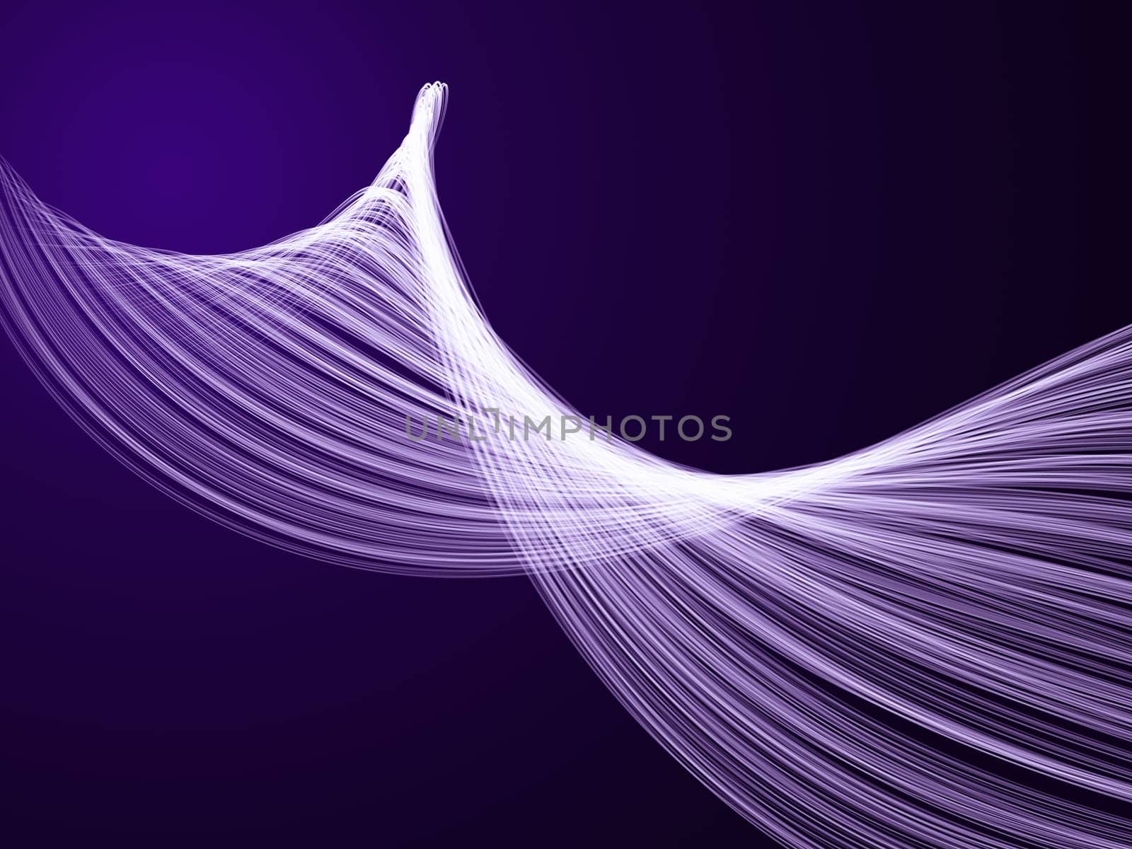 3D render of a modern background with flowing strands design