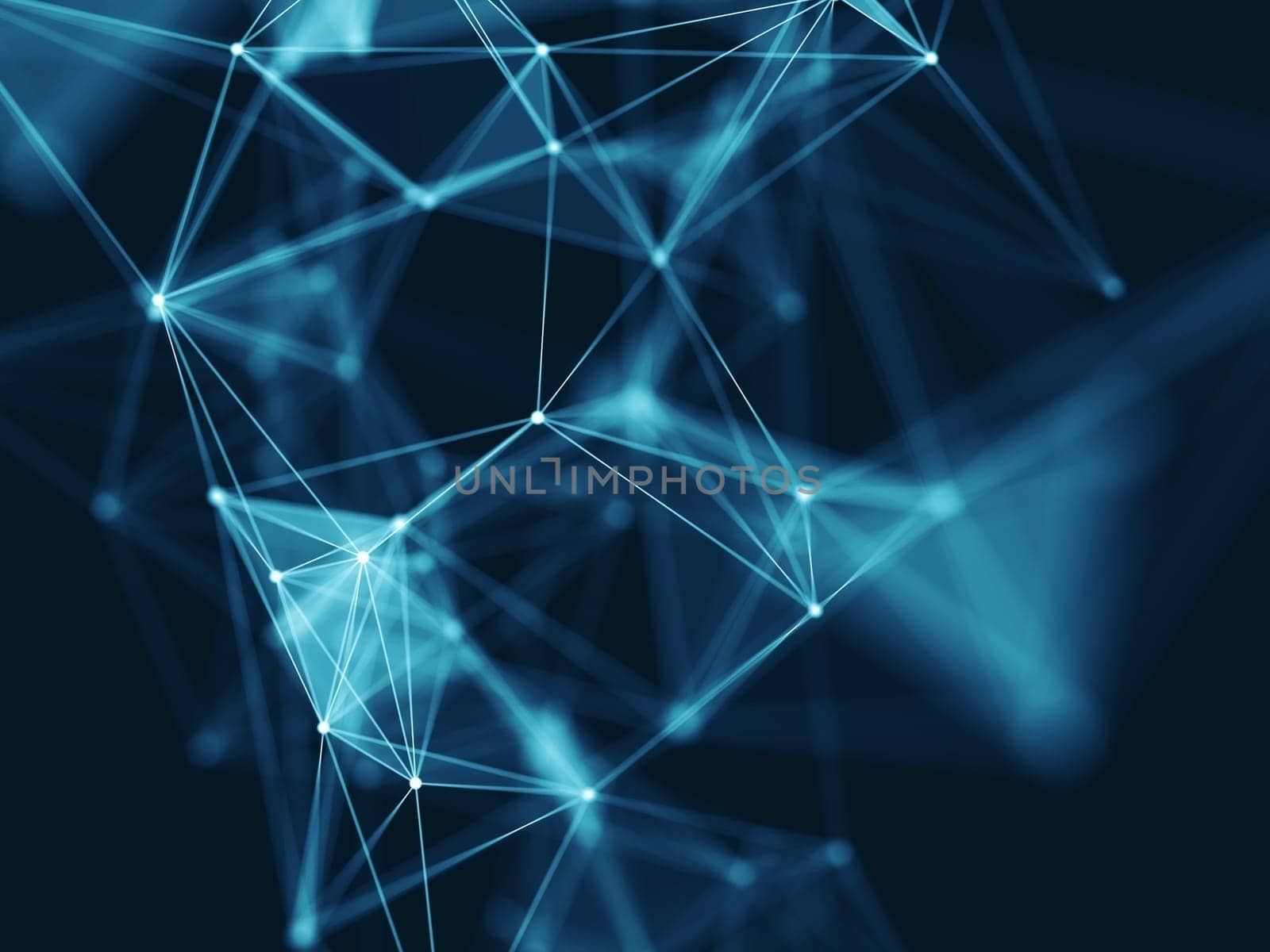 3D render of a science modern network communications background