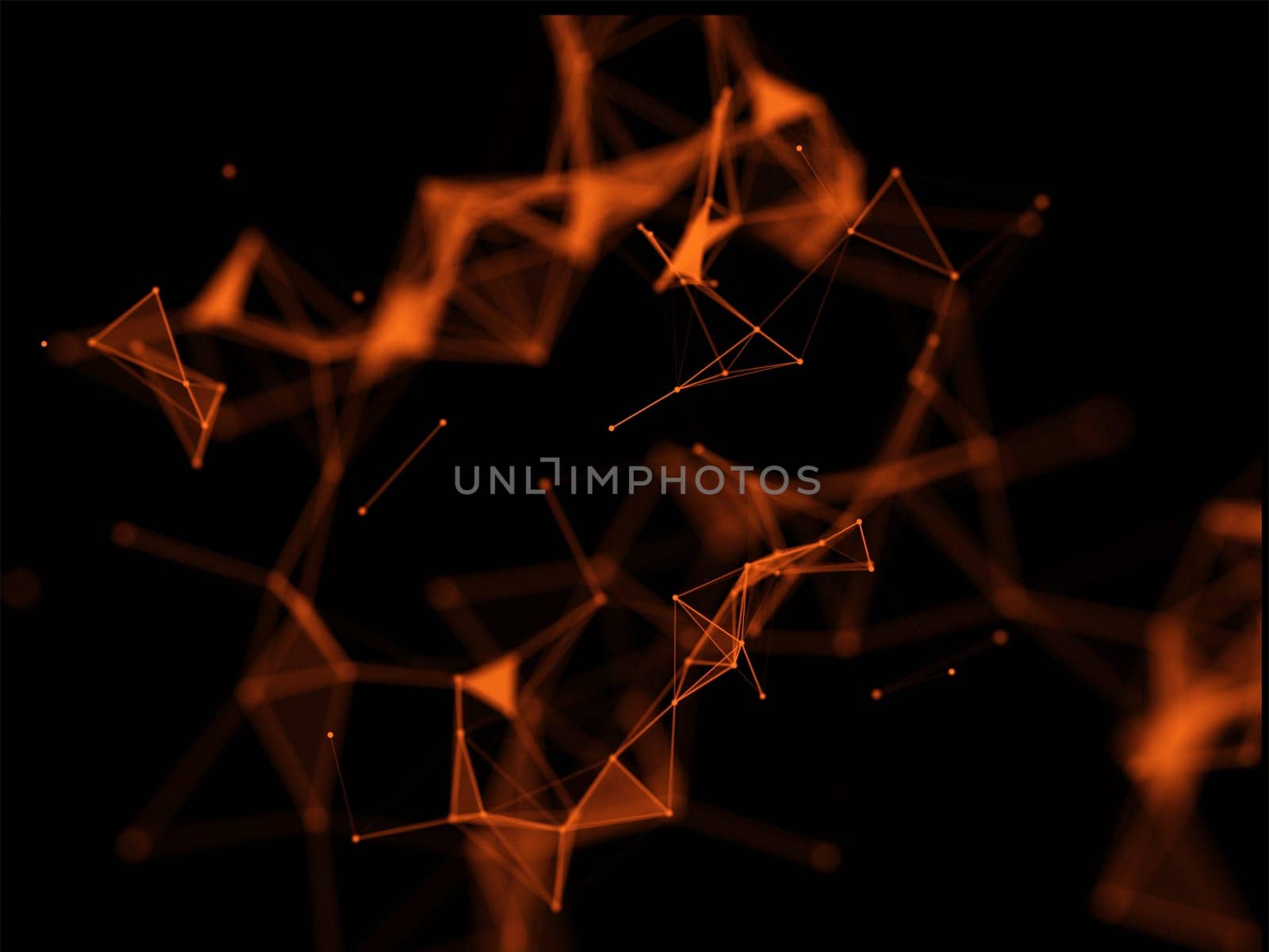 3D render of an abstract background with modern communications low poly design