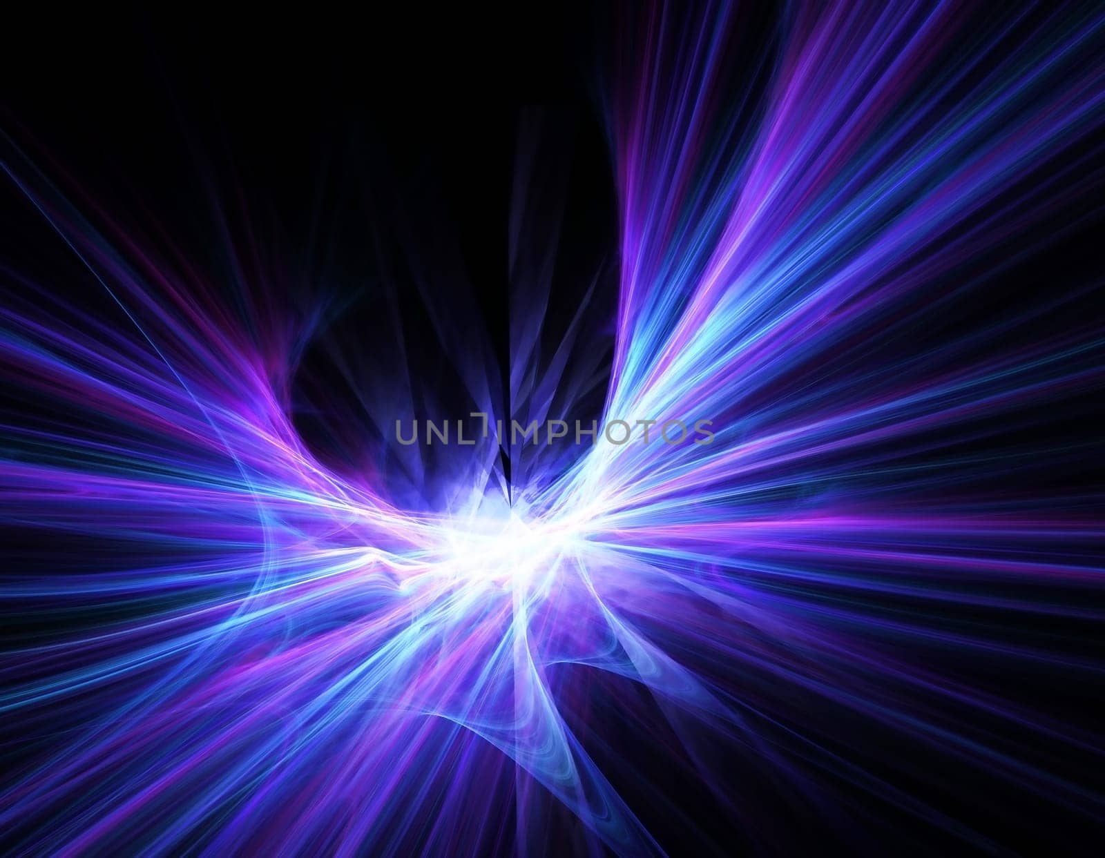 3D render of an abstract fractal background in shades of purple and pink