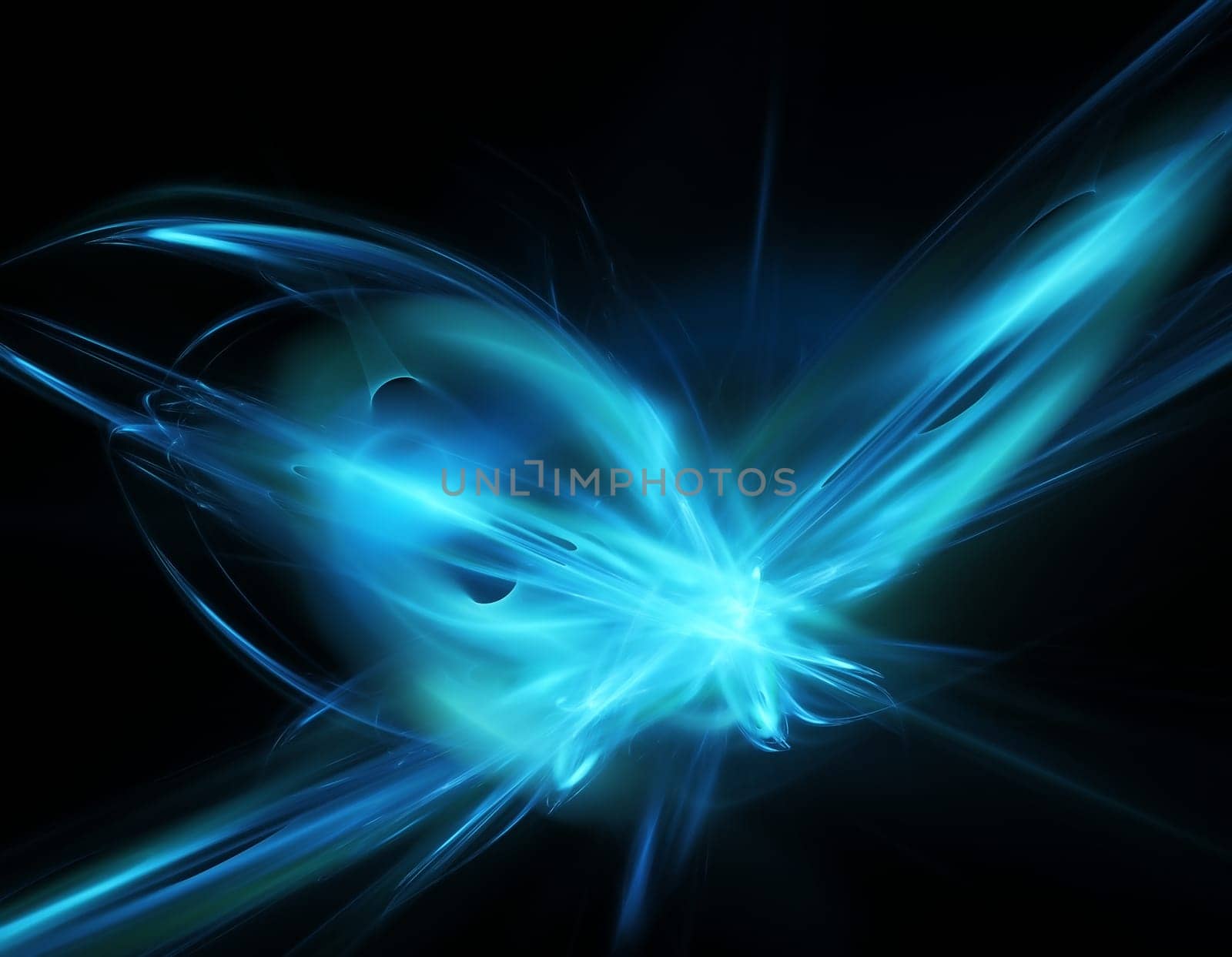 3D render of an abstract fractal background with explosion effect