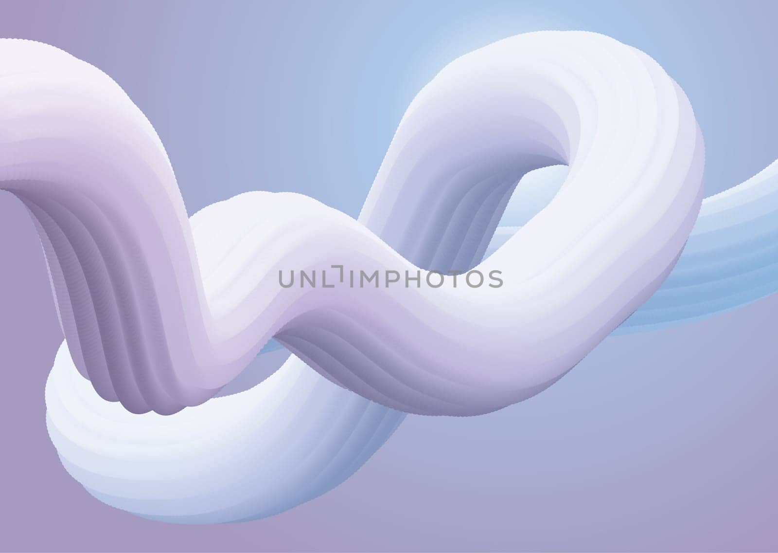 Abstract background with a 3D fluid shape