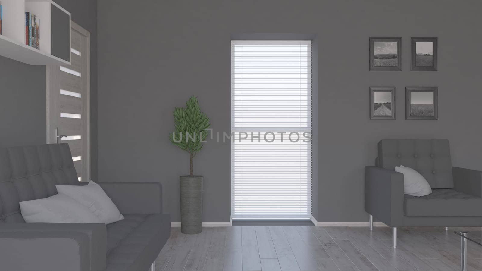 3D render of a Living Room Interior
