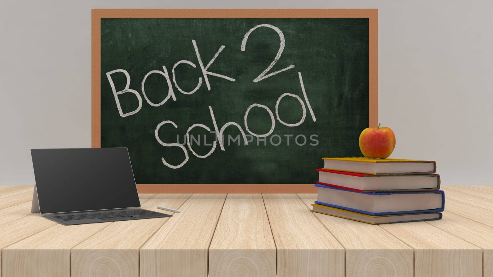 3D Render of BAck to School Concept