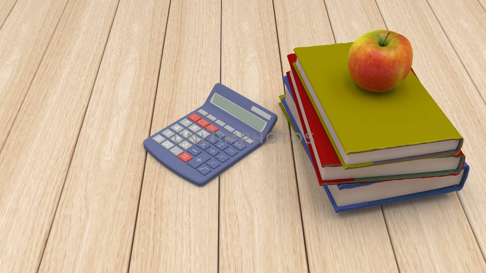 3D Render of BAck to School Concept