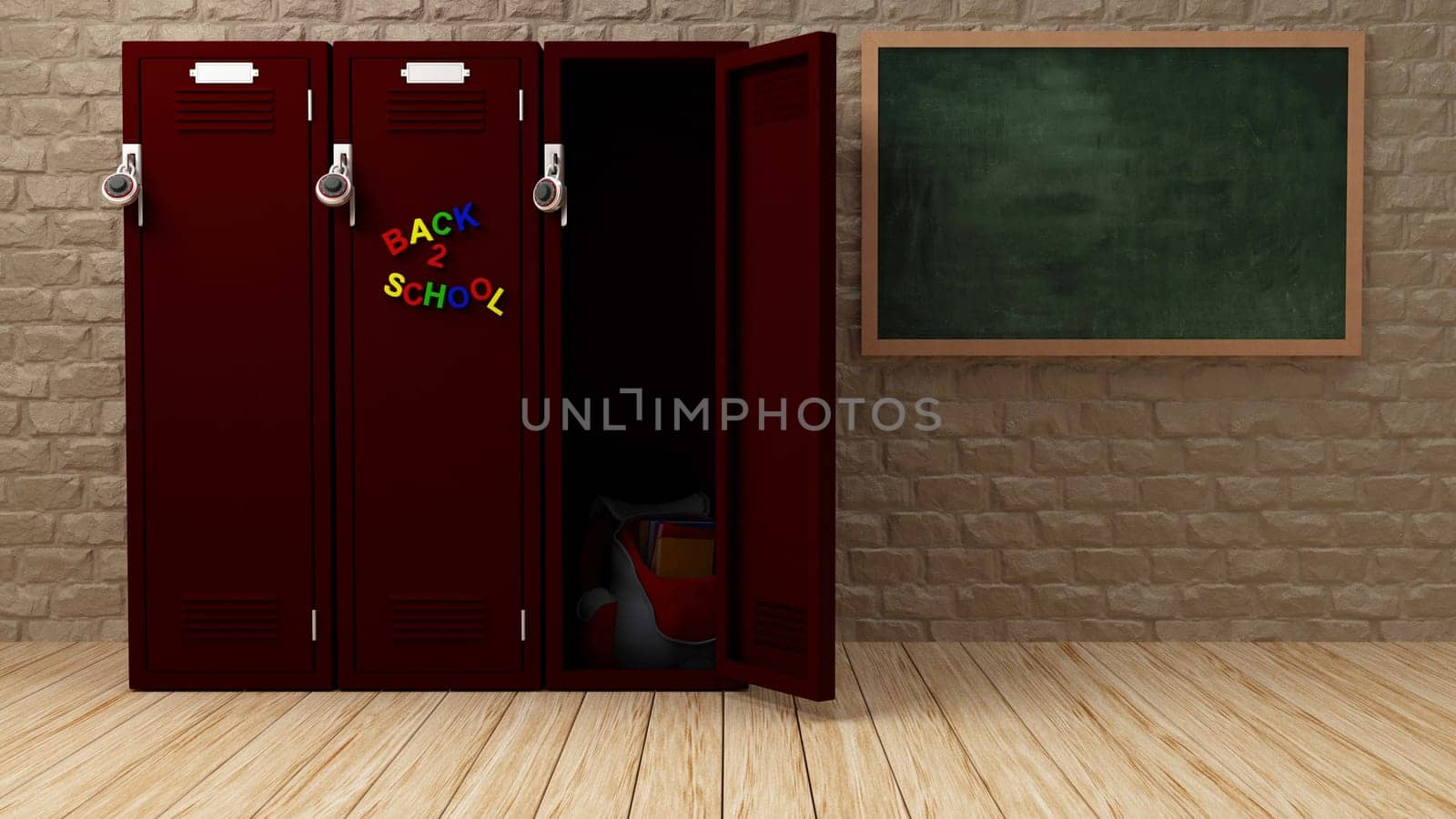 3D Render of BAck to School Concept