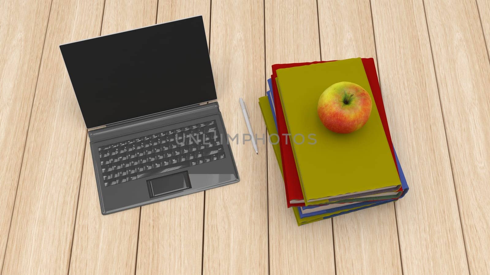 3D Render of BAck to School Concept