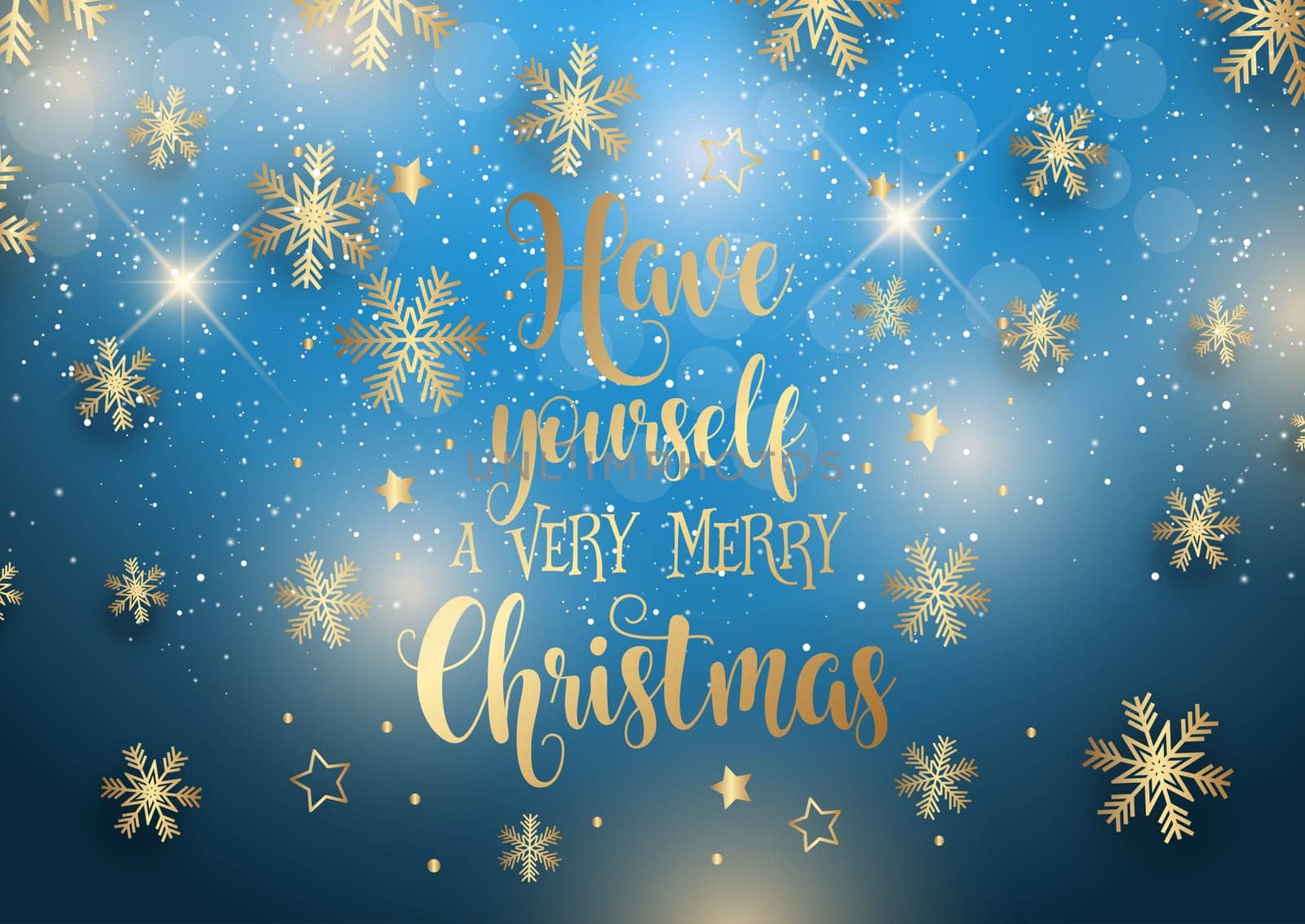 Decorative Christmas background with snowflakes