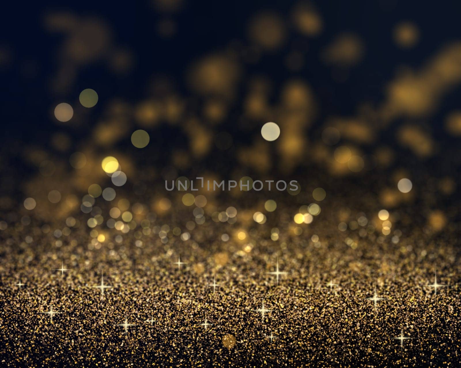 Christmas background with gold sparkling glitter