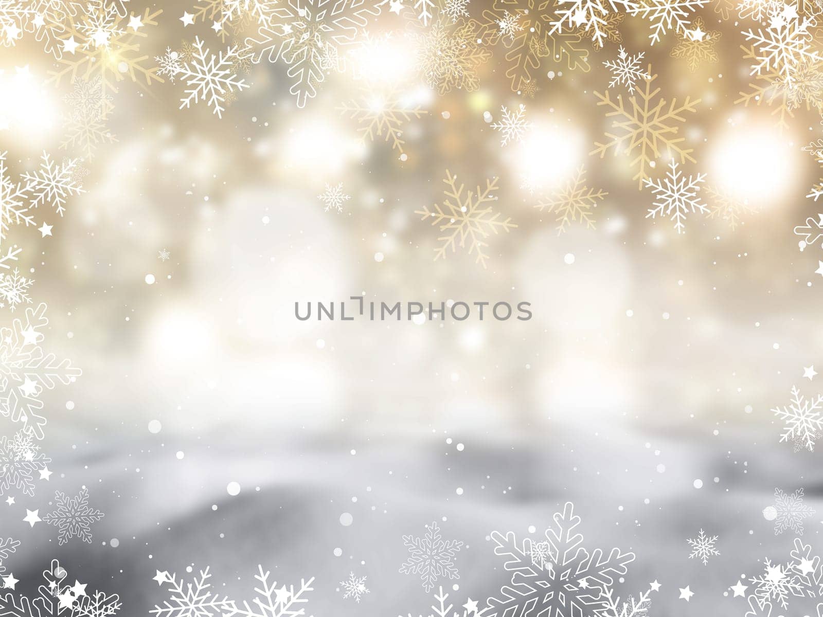 Christmas background with snowflakes and stars design